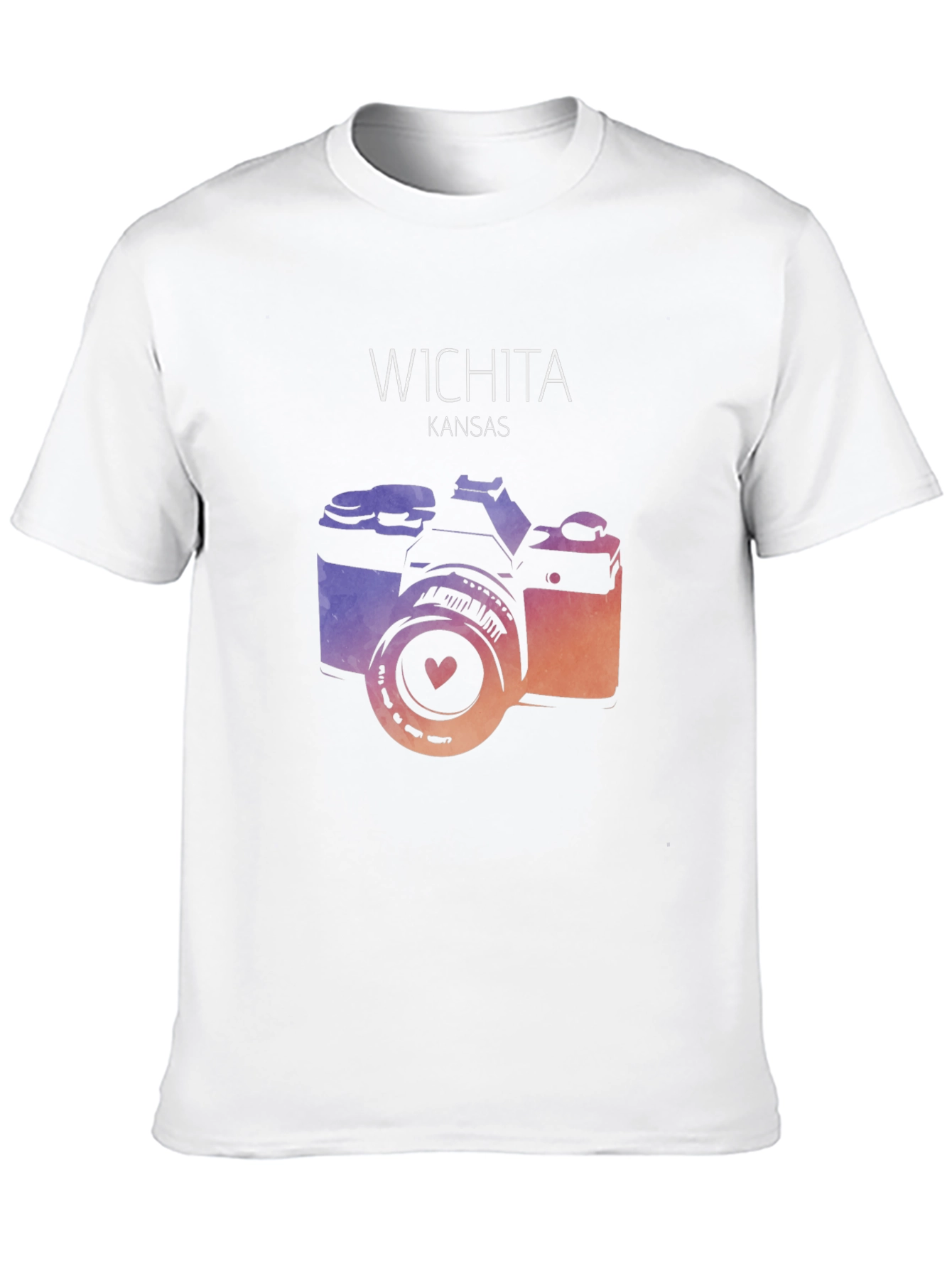 Wichita Kansas Camera Graphic T-Shirt