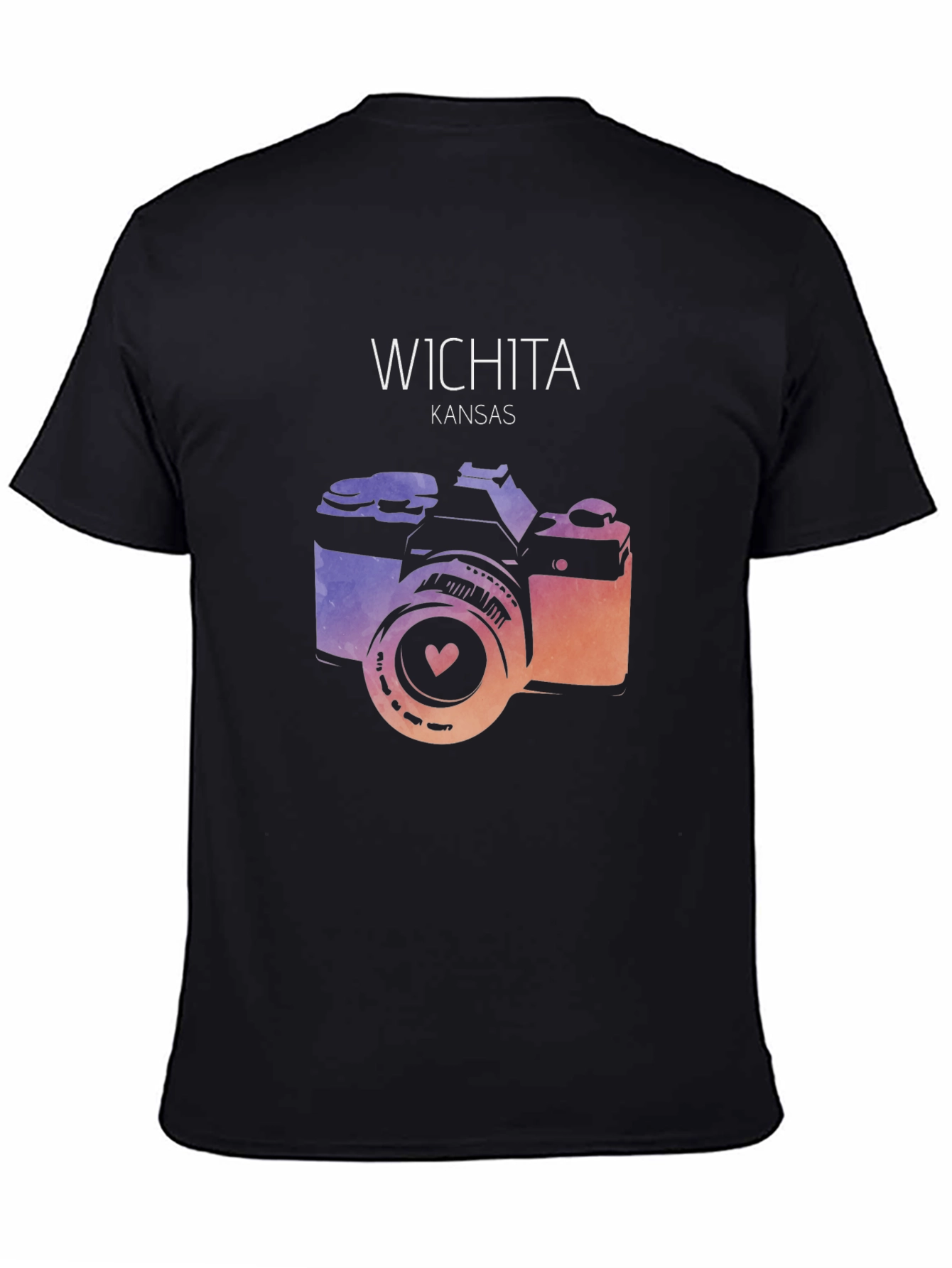 Wichita Kansas Camera Graphic T-Shirt
