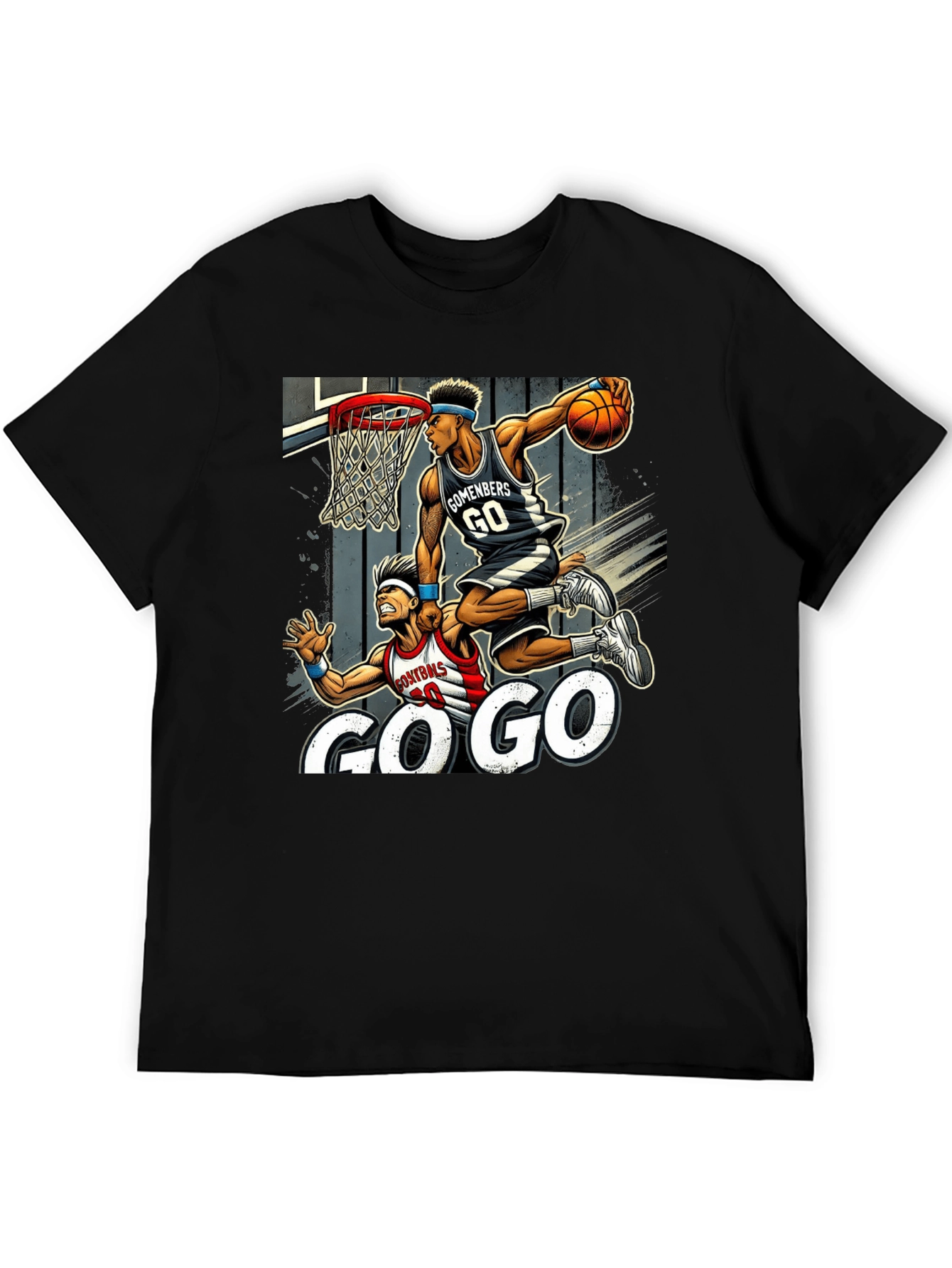 Go Go Basketball Graphic T-Shirt