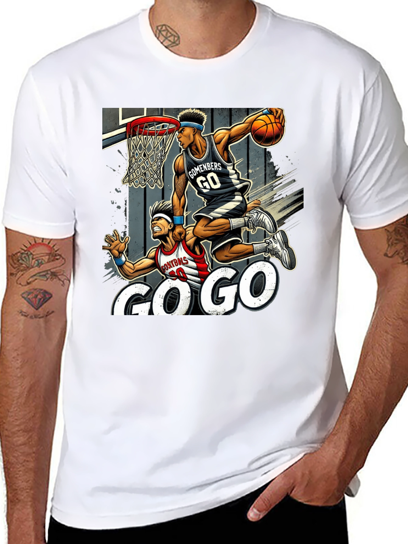 Go Go Basketball Graphic T-Shirt
