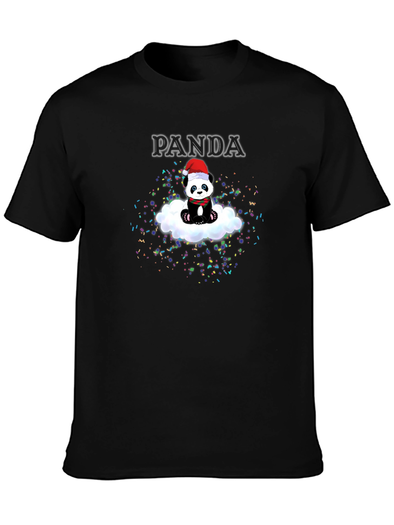 Panda Cloud Christmas T-Shirt