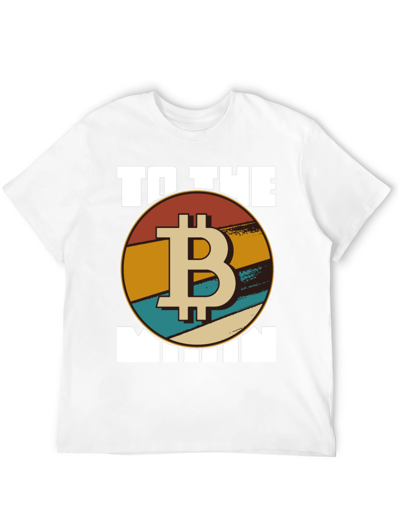Bitcoin To The Moon T-Shirt - Retro Crypto Tee