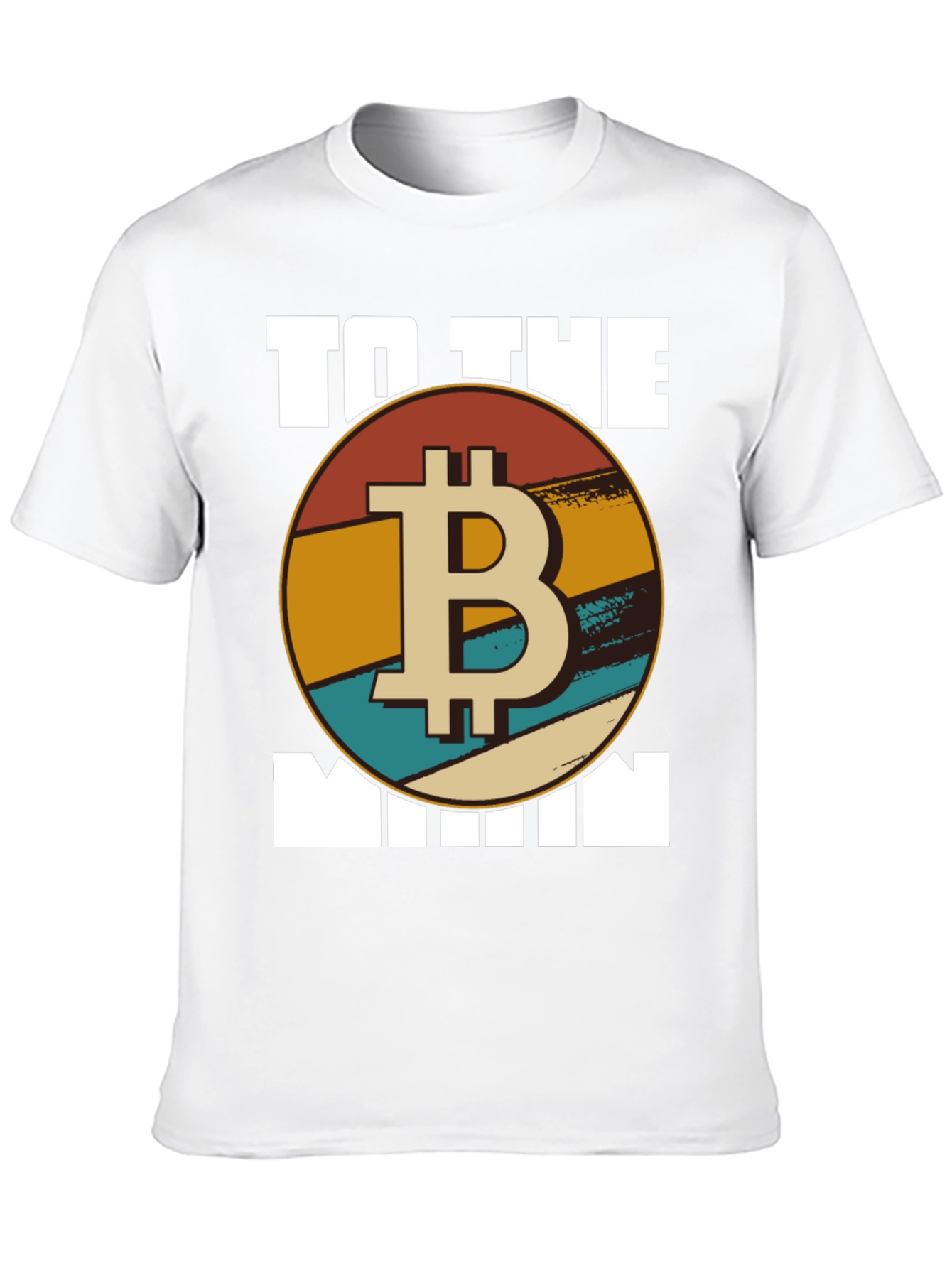 Bitcoin To The Moon T-Shirt - Retro Crypto Tee