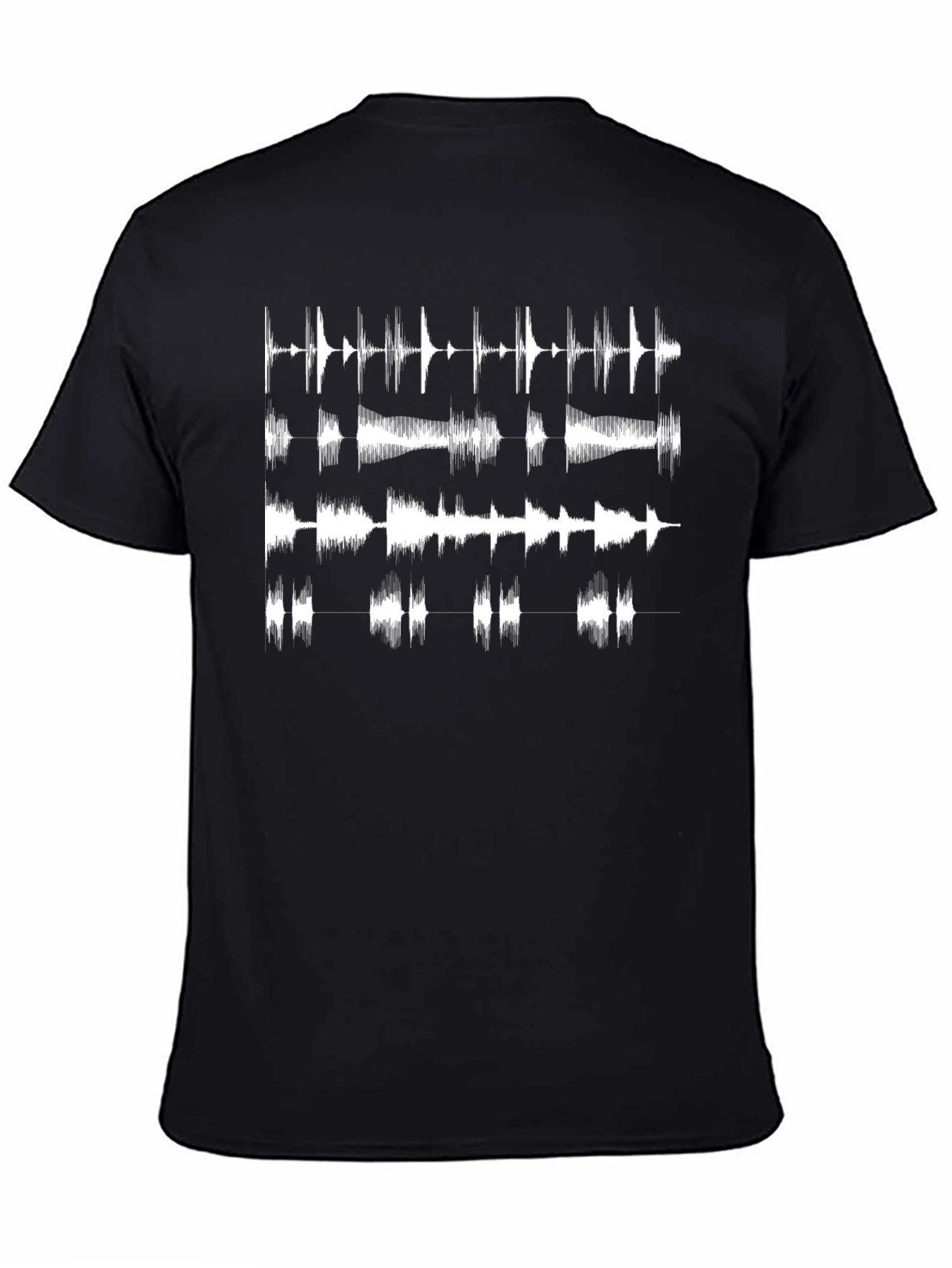 Soundwave Graphic Black T-Shirt - Modern Audio Design