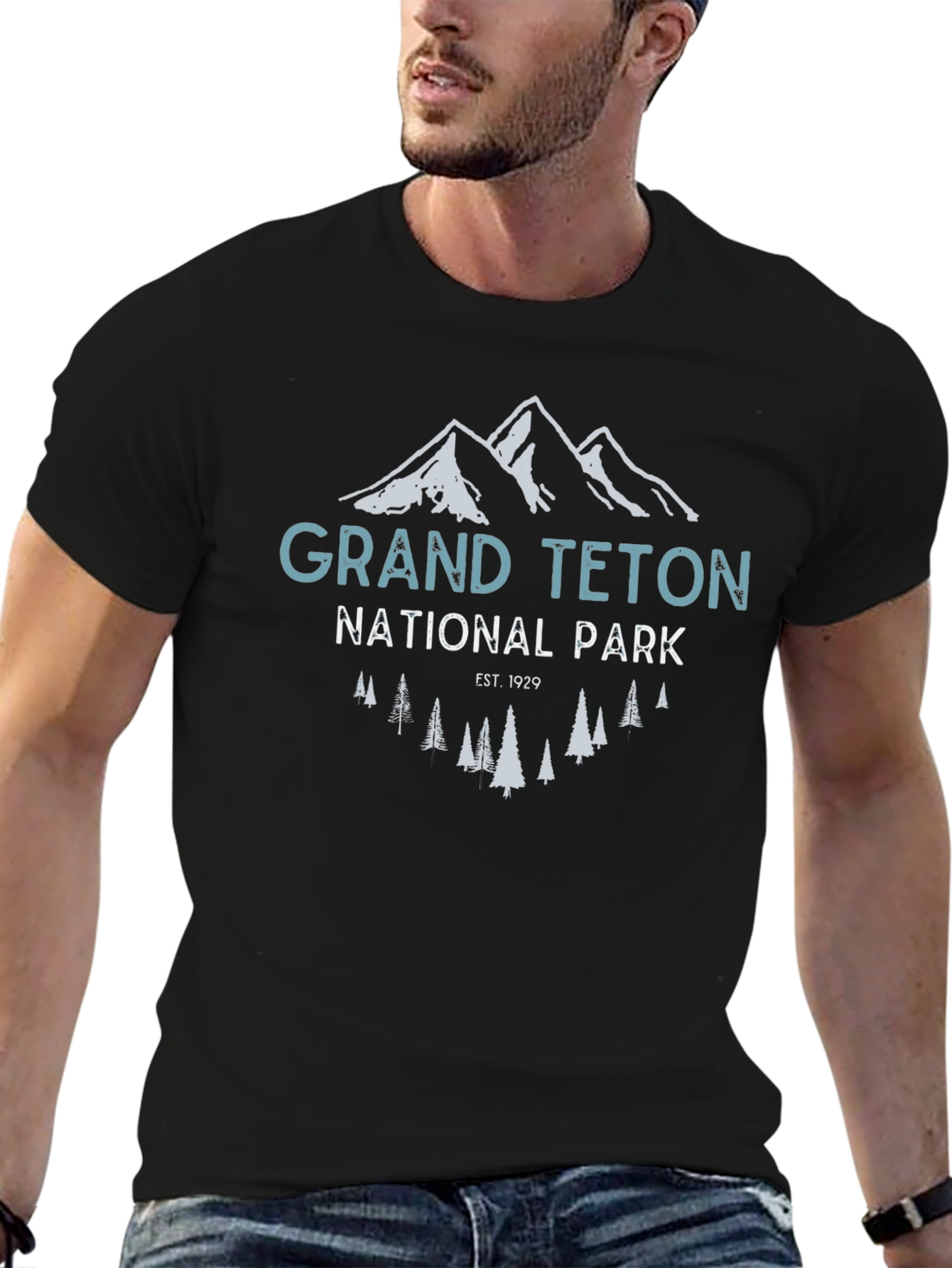 Grand Teton National Park Graphic Tee - Black
