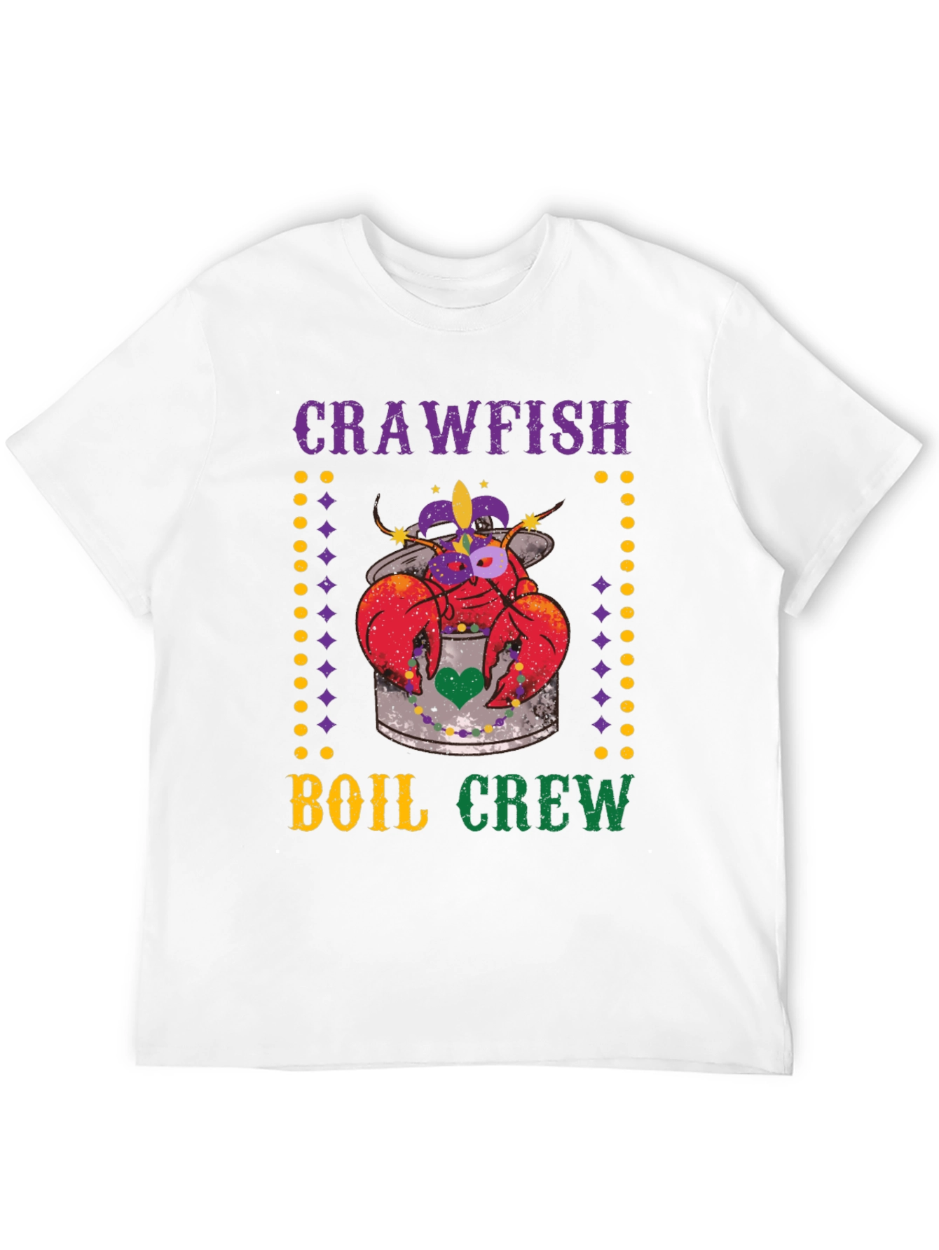Crawfish Boil Crew Mardi Gras T-Shirt