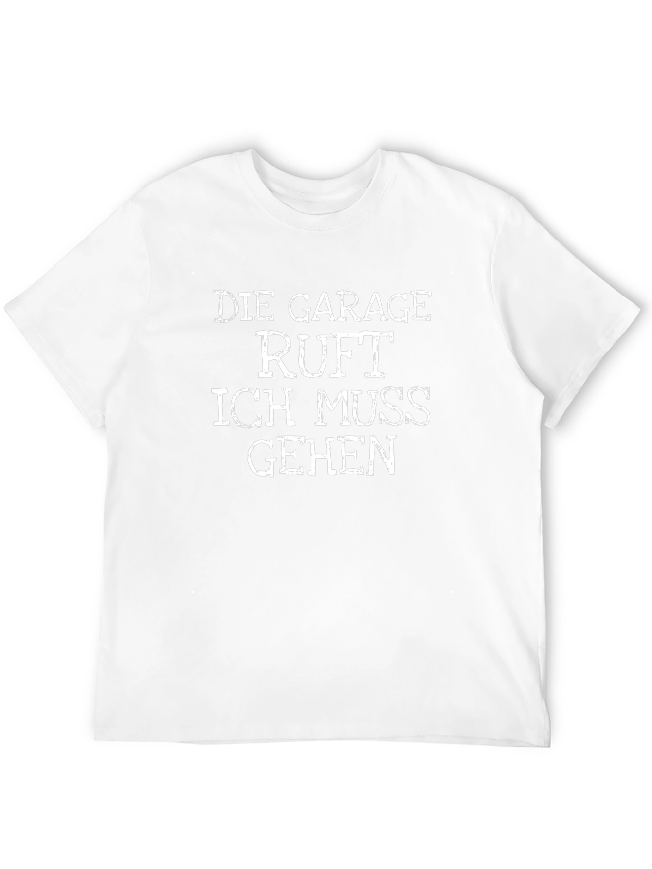 Die Garage Ruft Funny German T-Shirt
