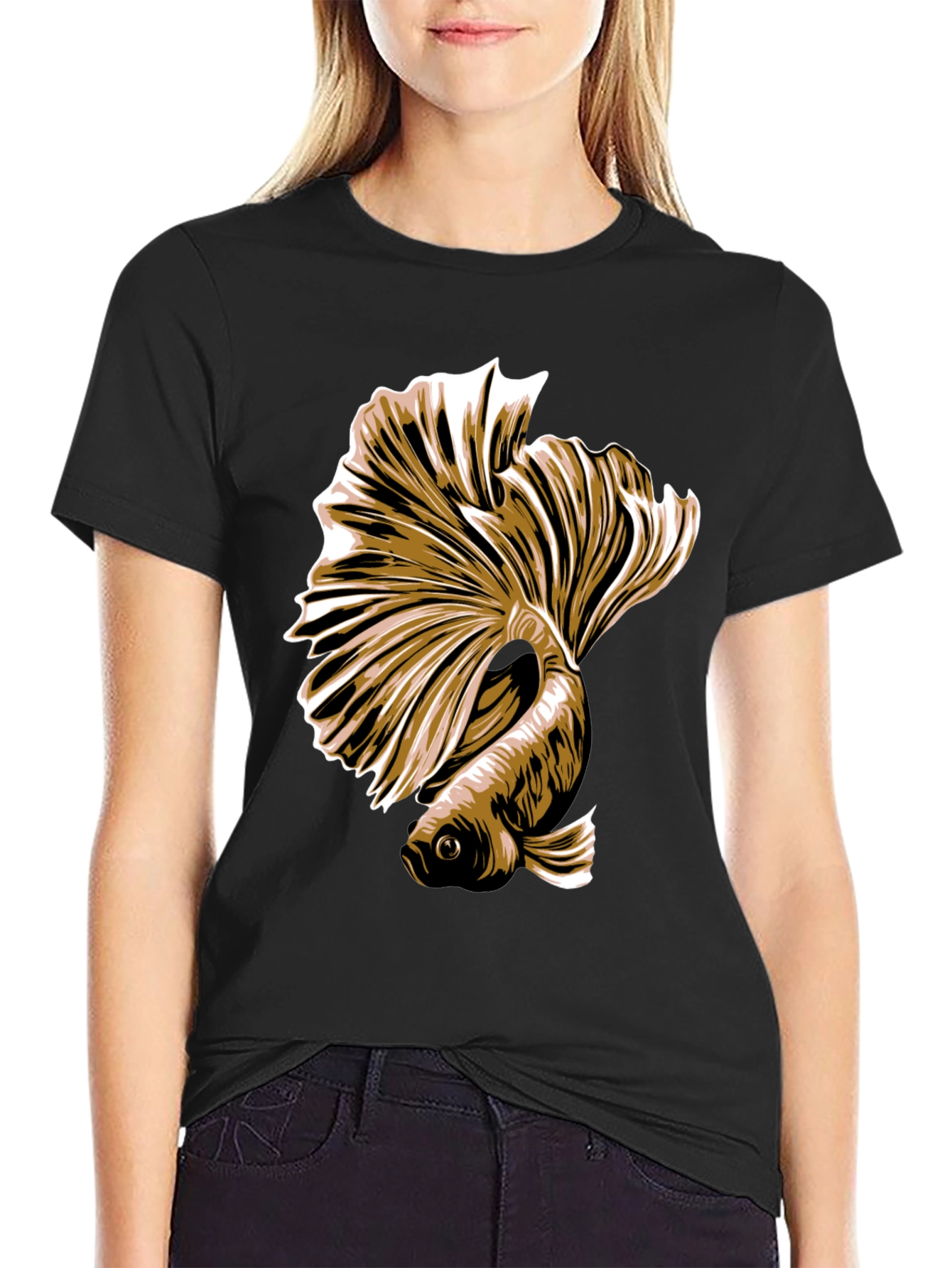 Betta Fish Graphic Tee - Stylish Mens T-Shirt