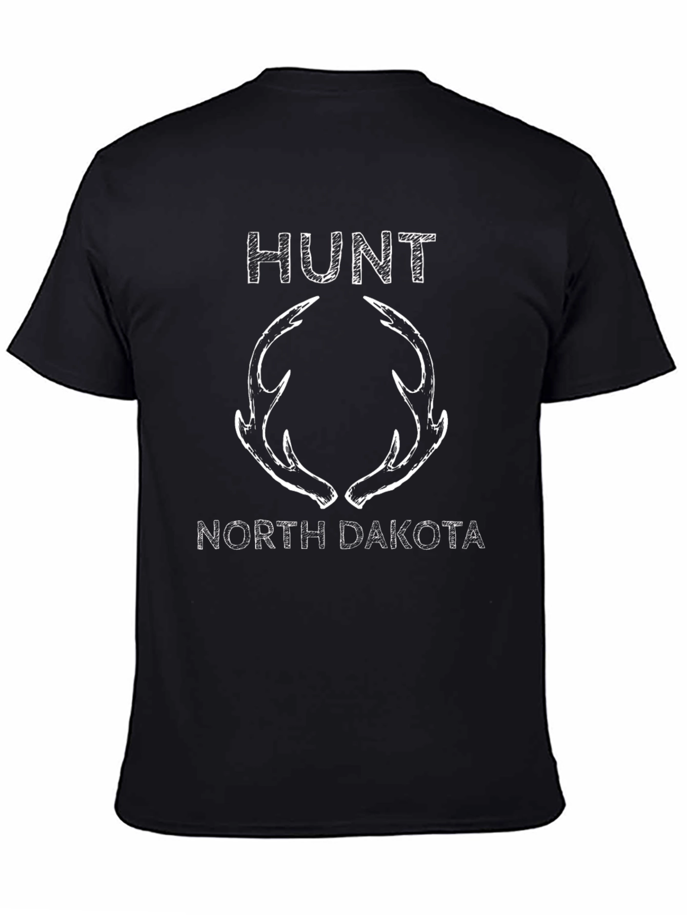 Hunt North Dakota Antler T-Shirt