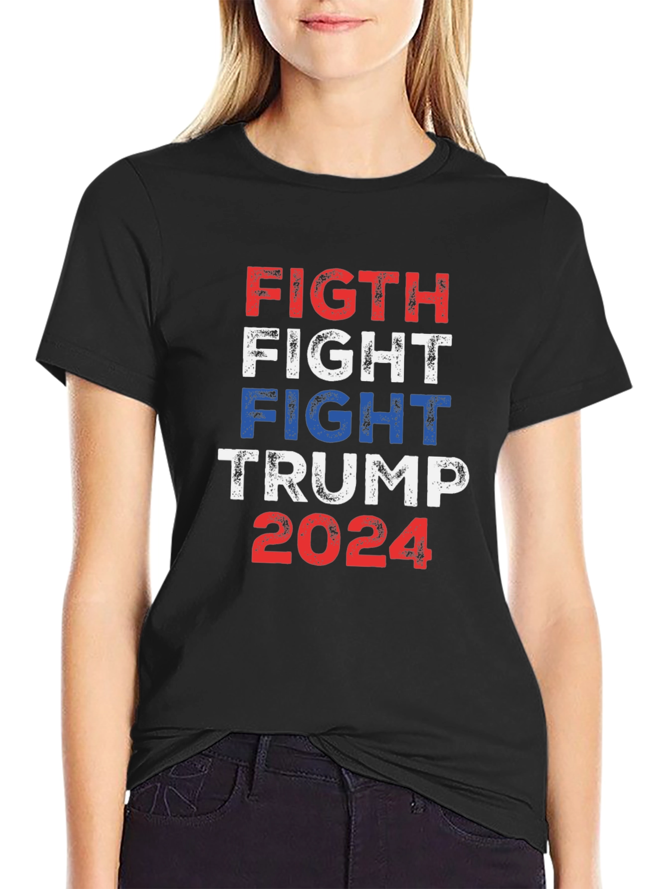 Fight Trump 2024 Graphic Tee