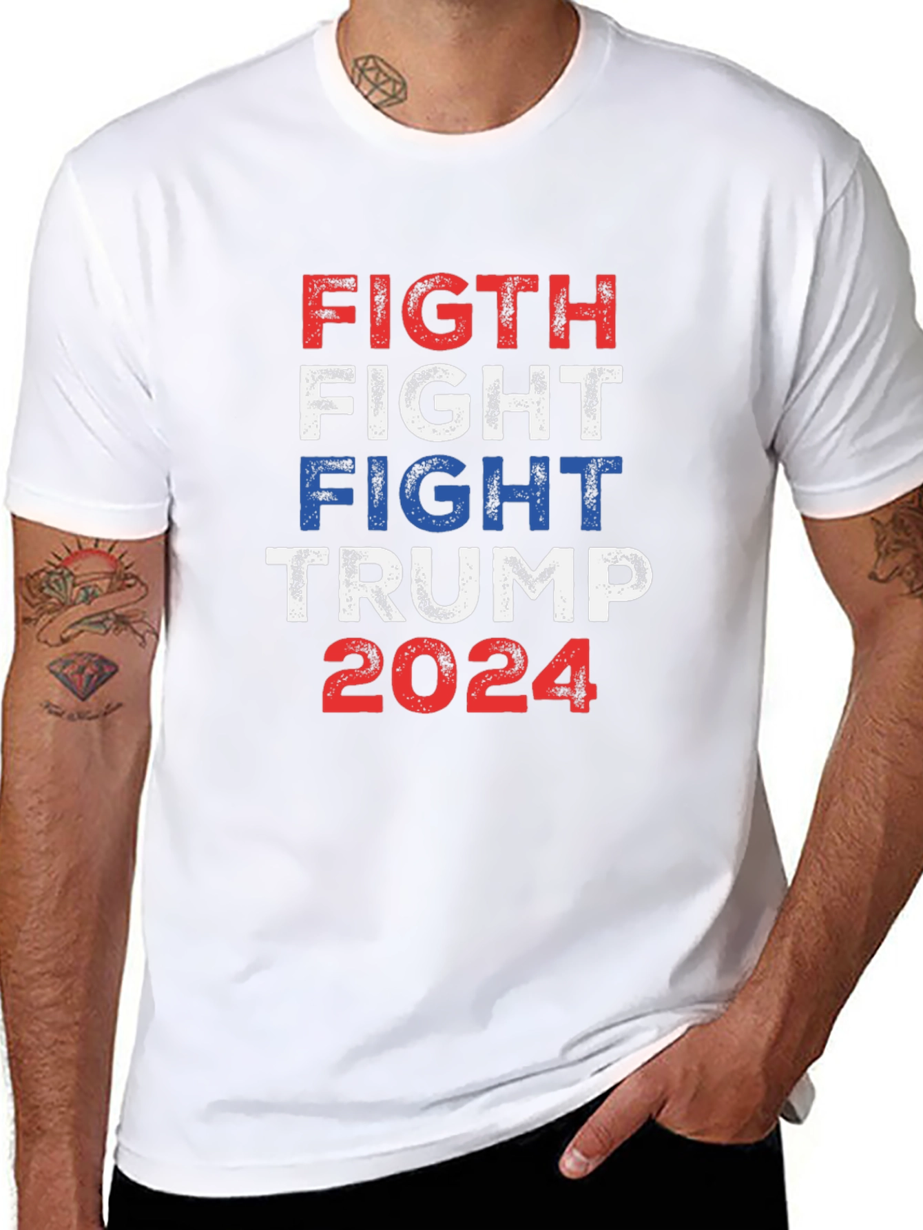 Fight Trump 2024 Graphic Tee