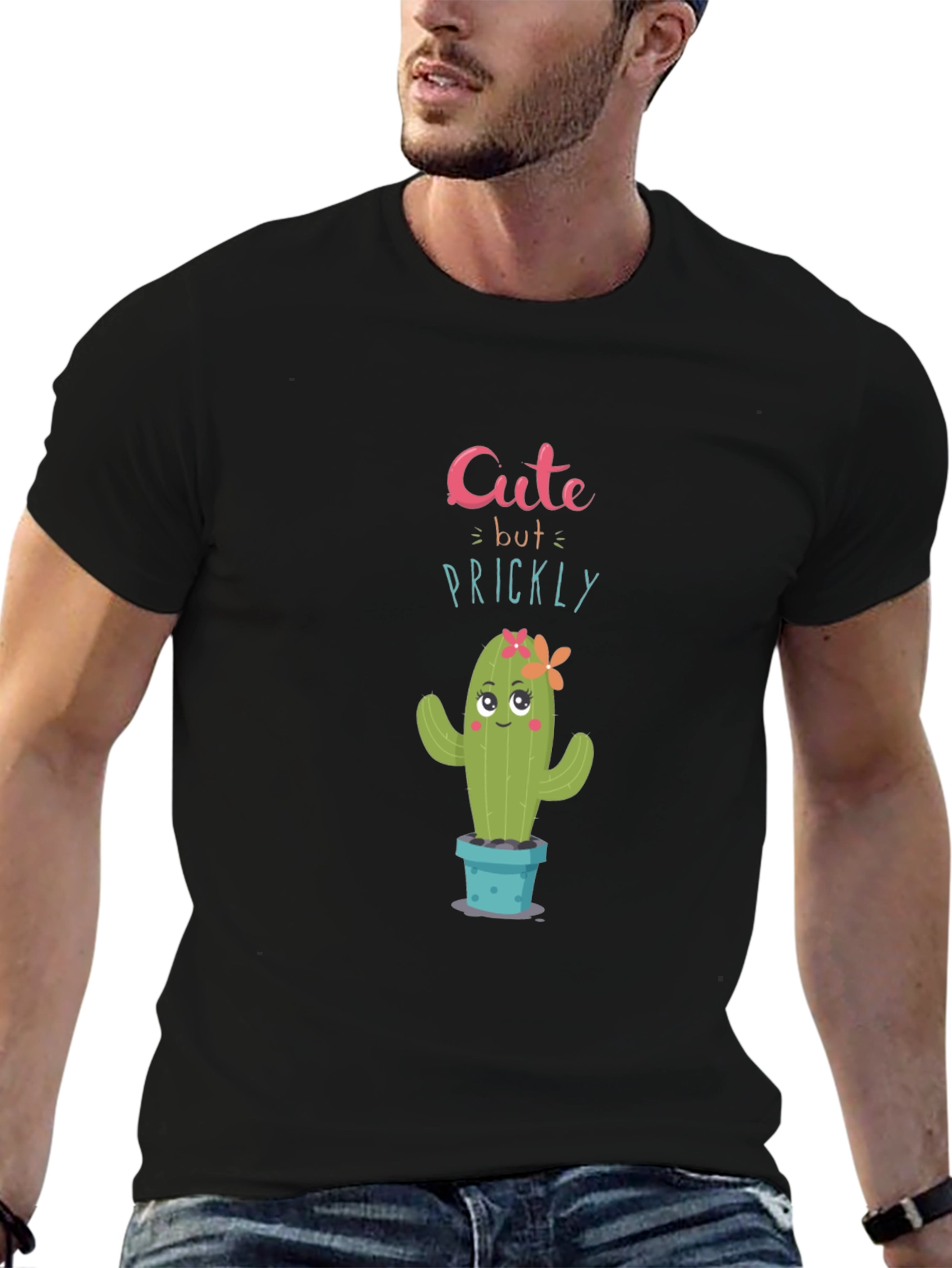 Cute But Prickly Cactus Graphic T-Shirt