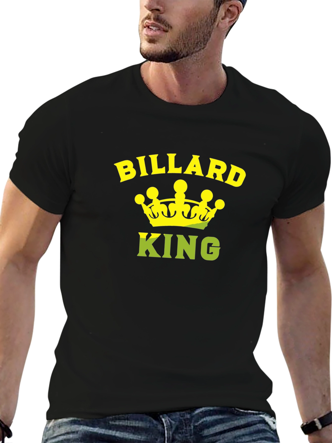 Billiard King Graphic T-Shirt - Black Tee