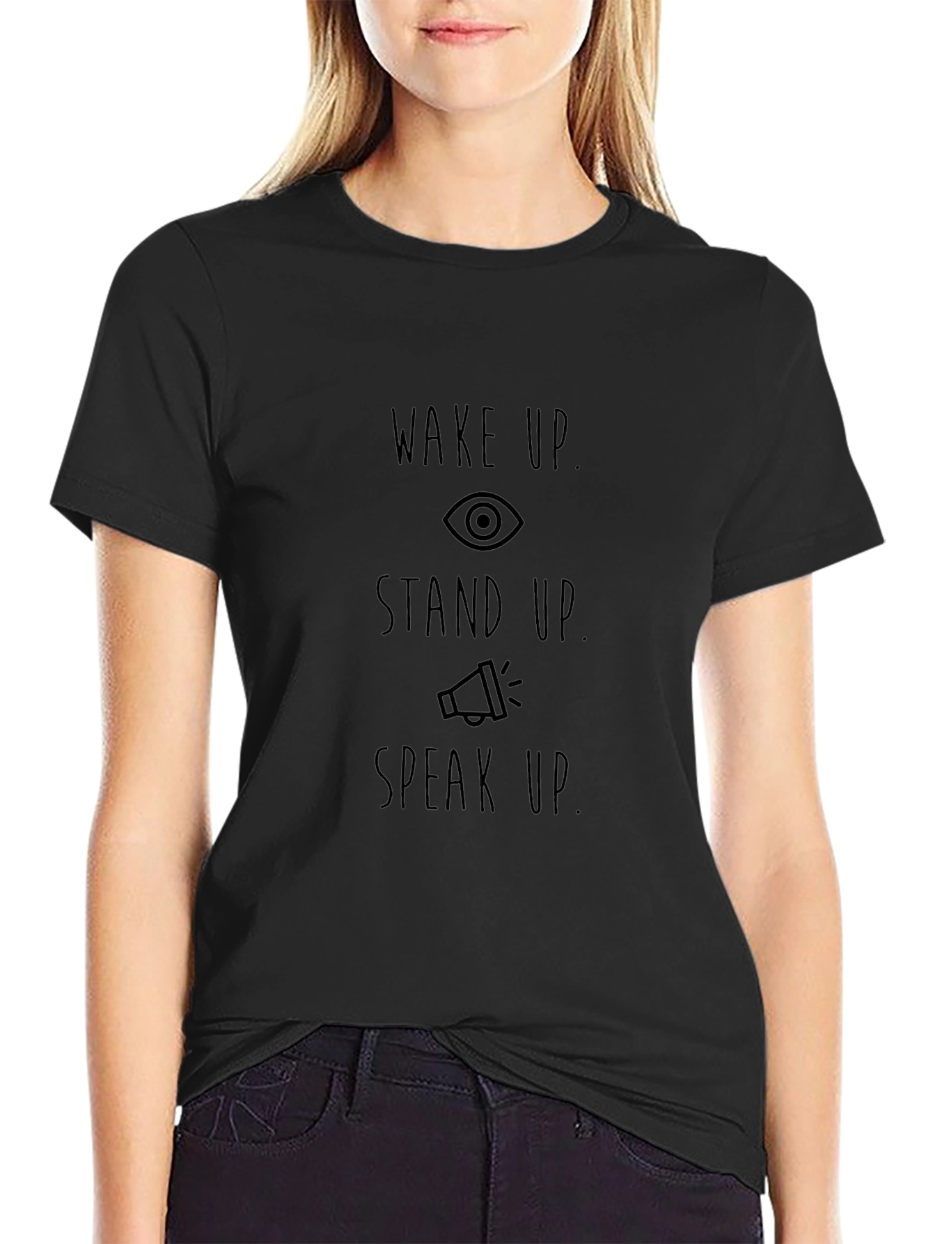 Wake Up Stand Up Speak Up Graphic Tee
