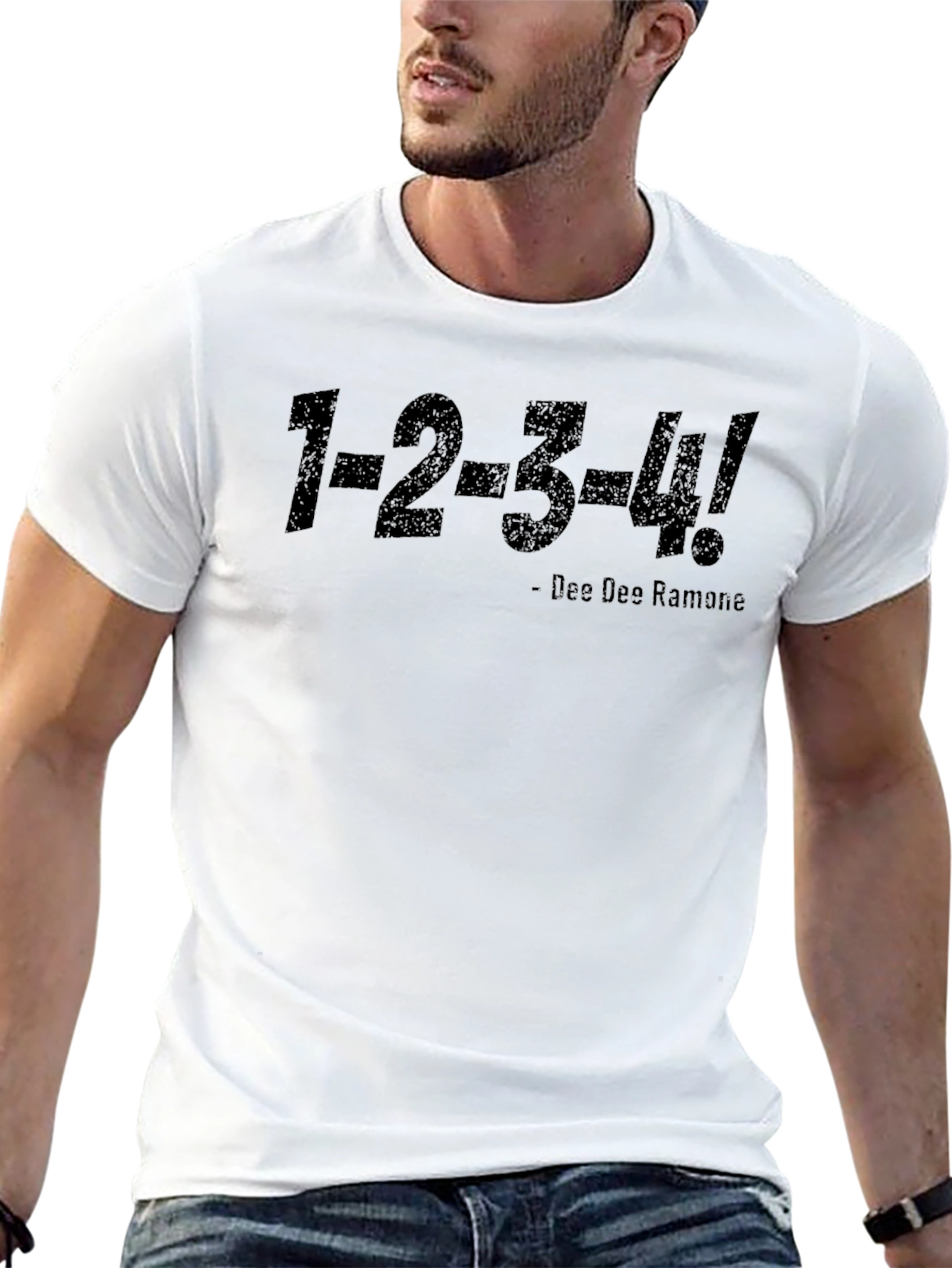 Dee Dee Ramone 1-2-3-4! Graphic T-Shirt