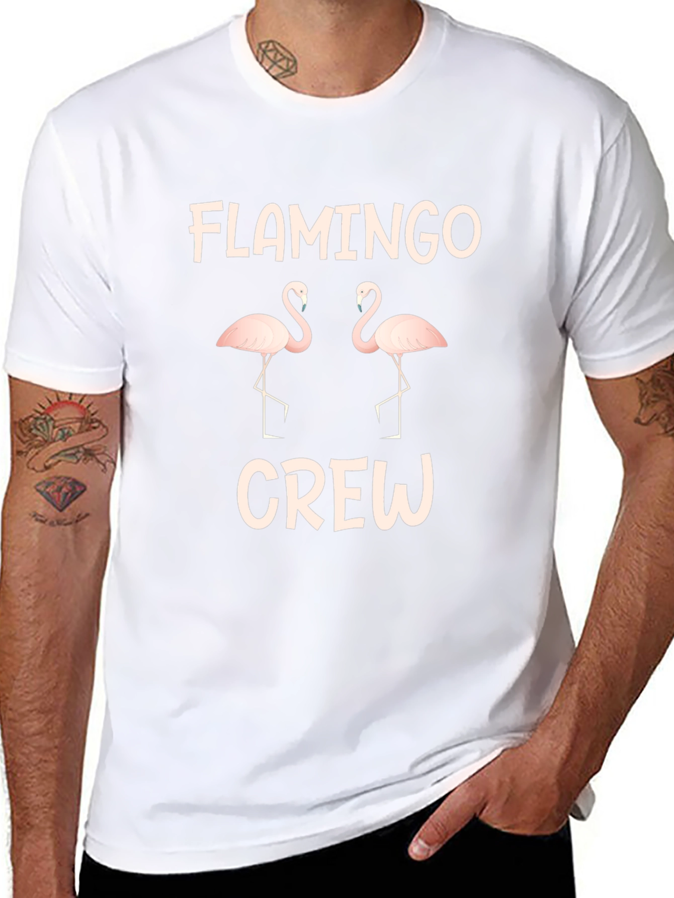 Flamingo Crew T-Shirt - Stylish & Fun