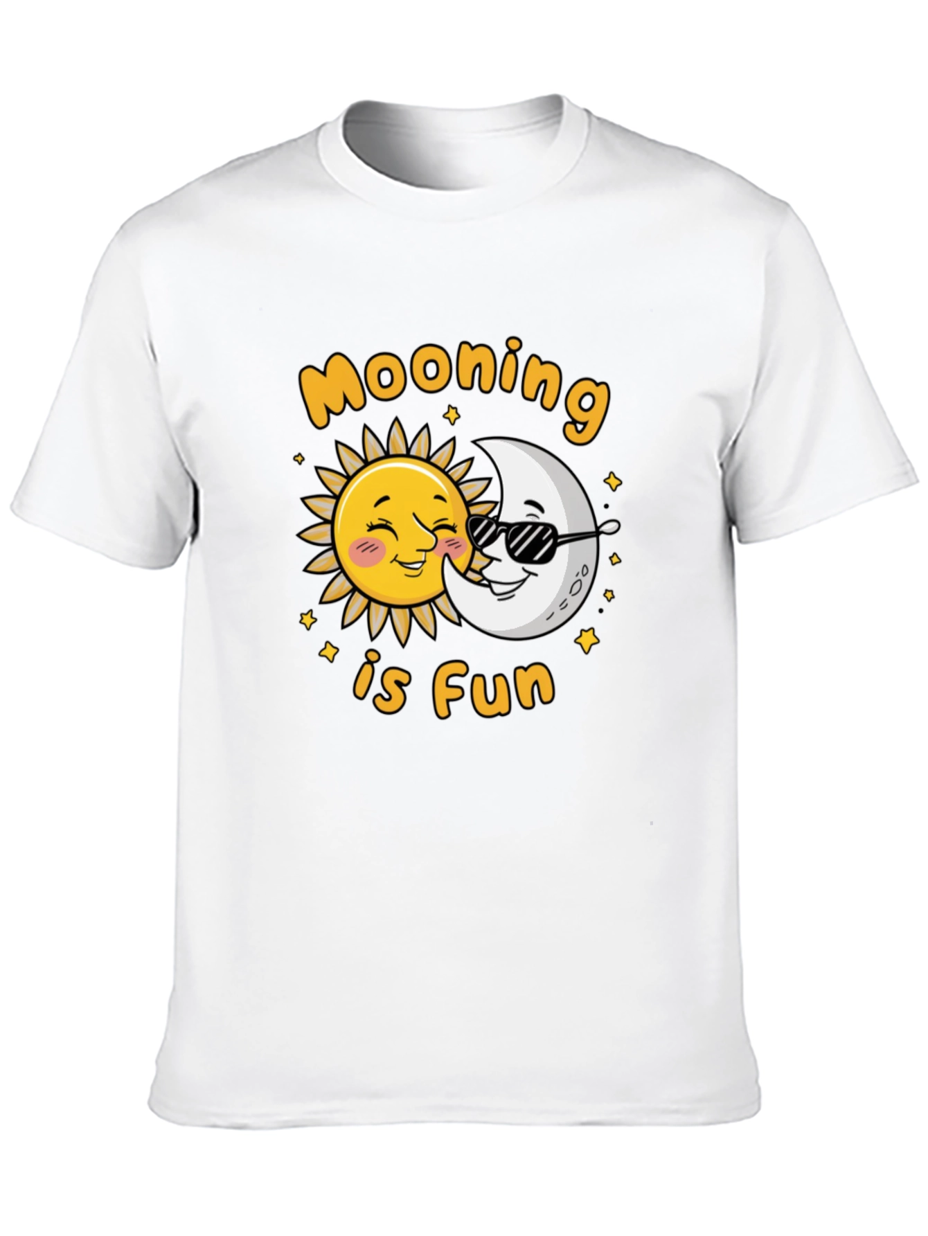 Moons is Fun Black T-Shirt