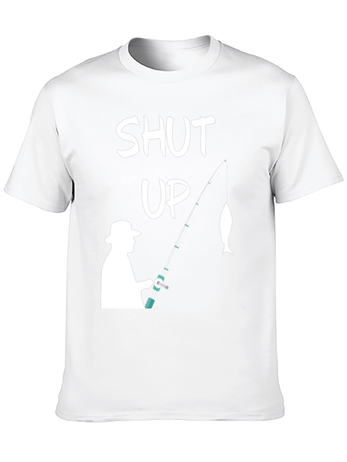 Shut Up Fishing T-Shirt - Funny Angler Tee