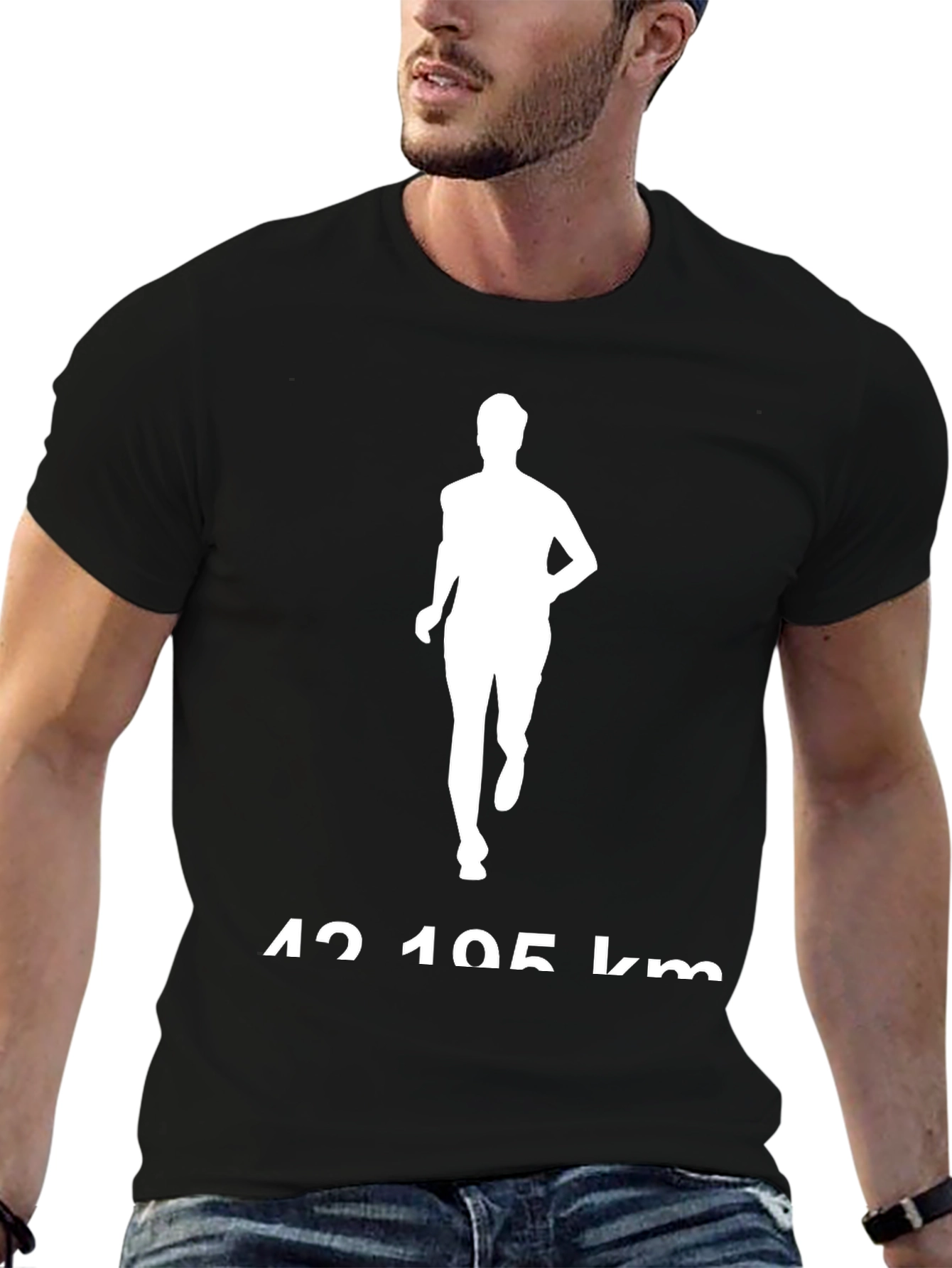Marathon Runner Graphic Tee - 42.195 km Distance