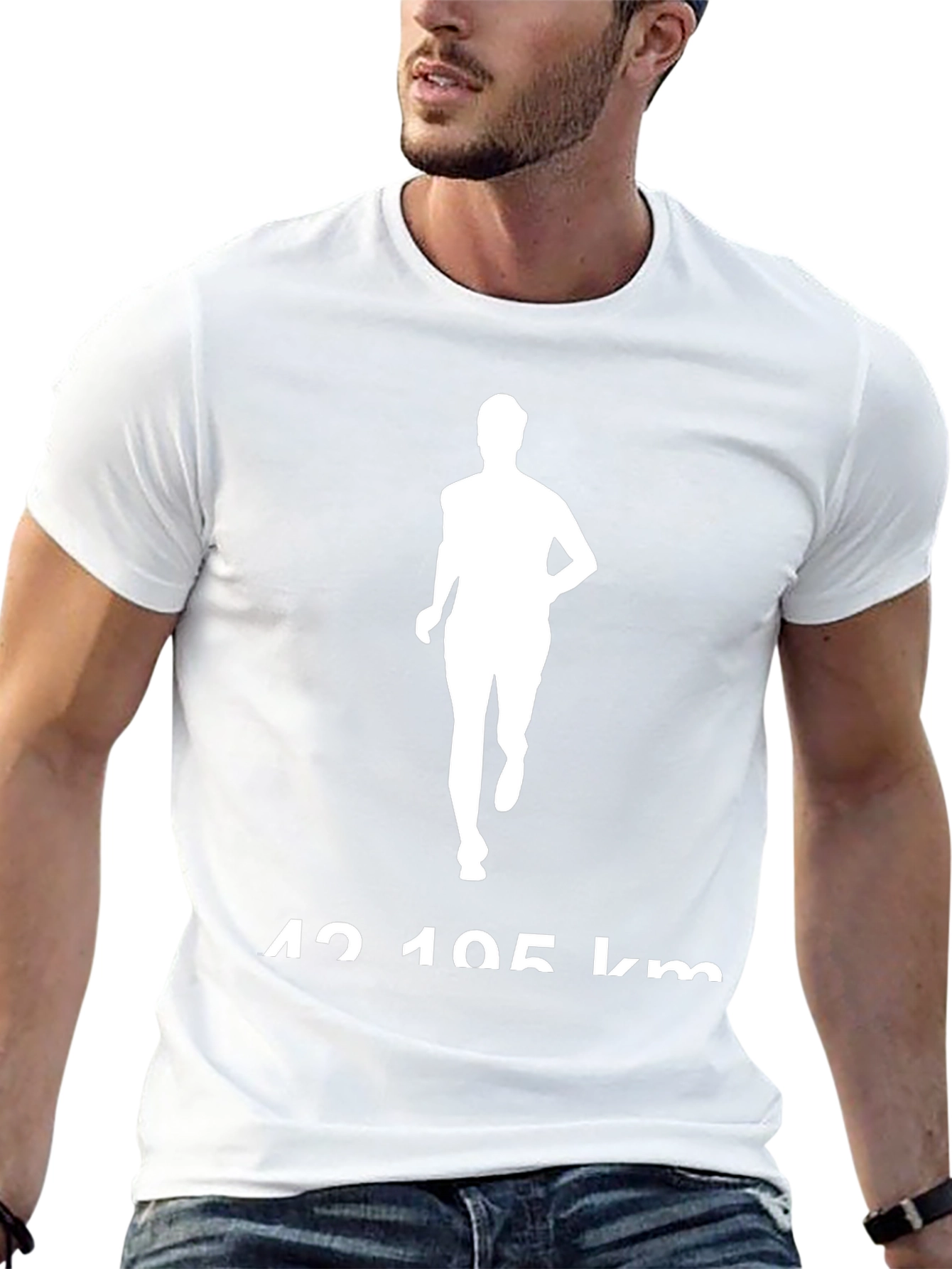 Marathon Runner Graphic Tee - 42.195 km Distance