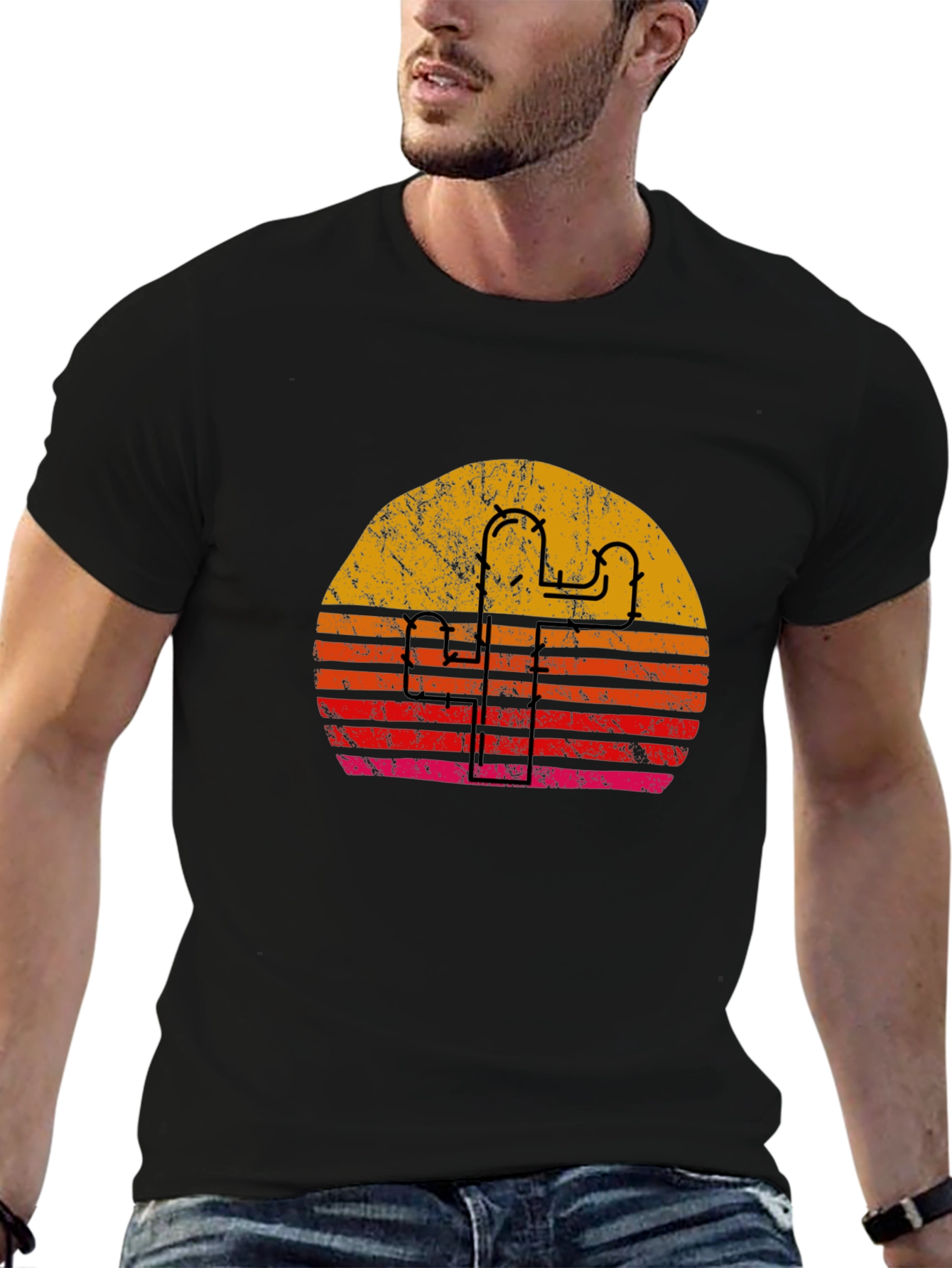Retro Sunset Roller Coaster T-Shirt