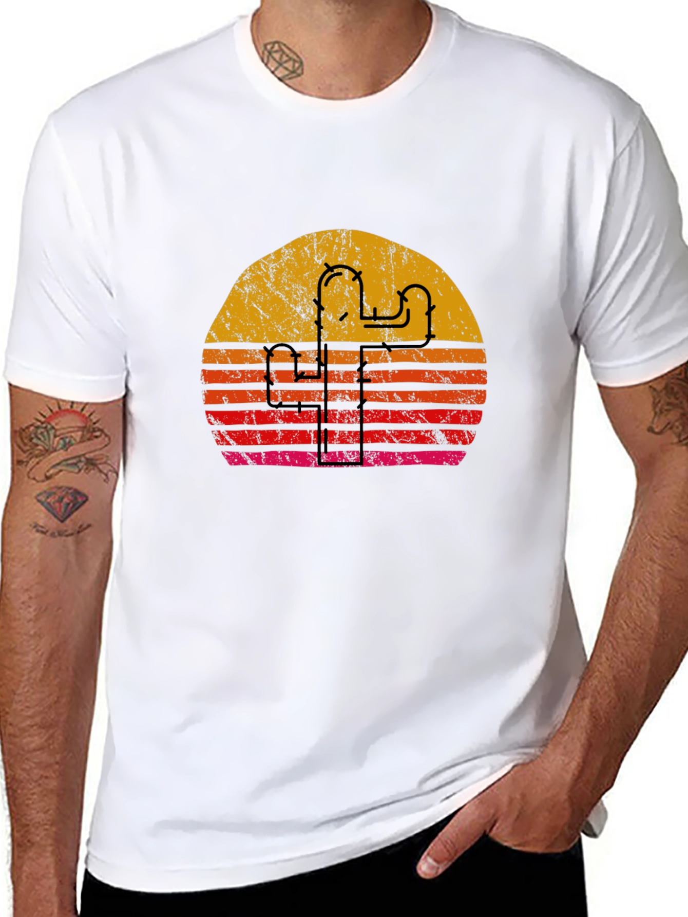 Retro Sunset Roller Coaster T-Shirt