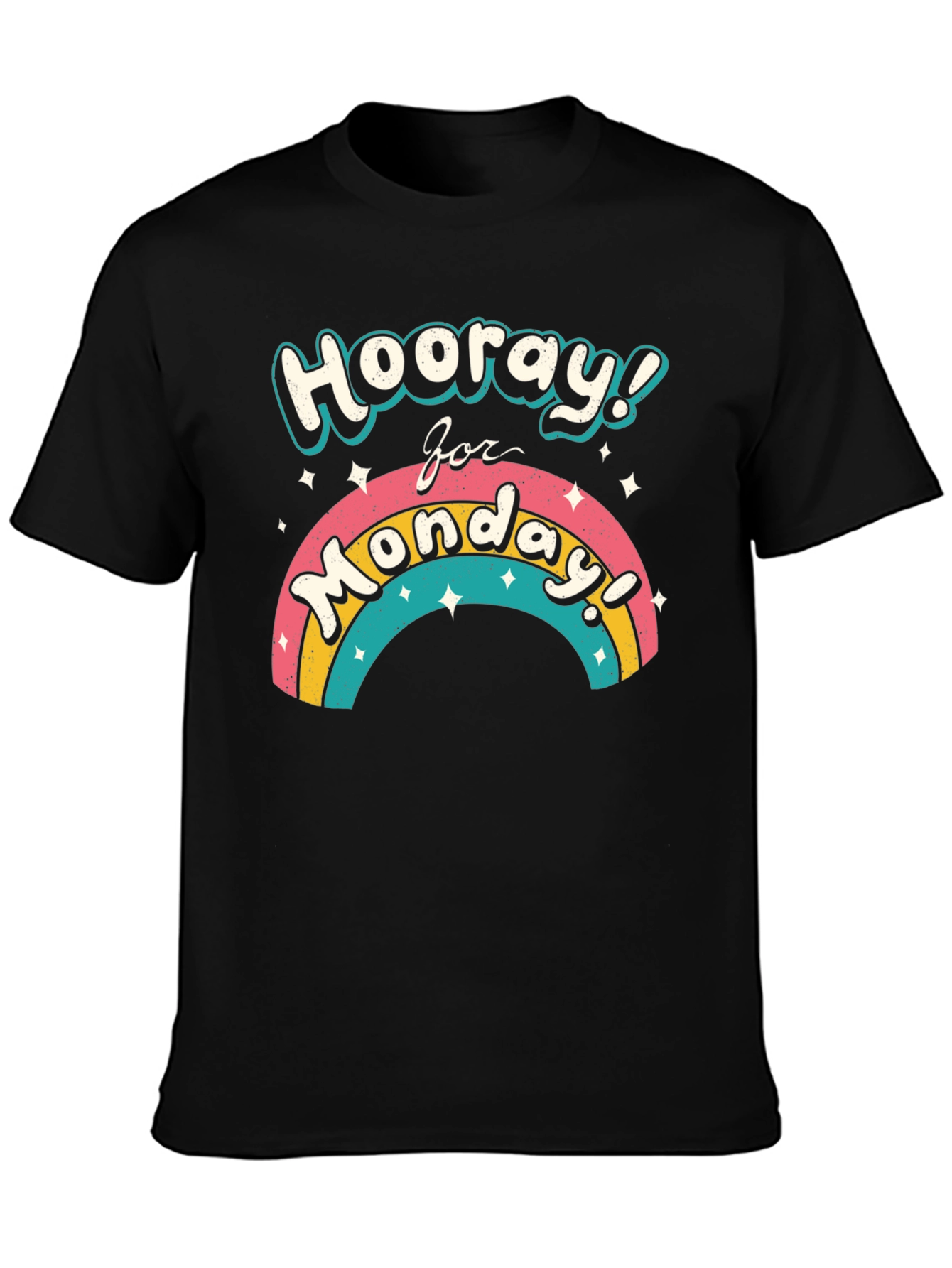 Hooray for Monday Rainbow Graphic T-Shirt