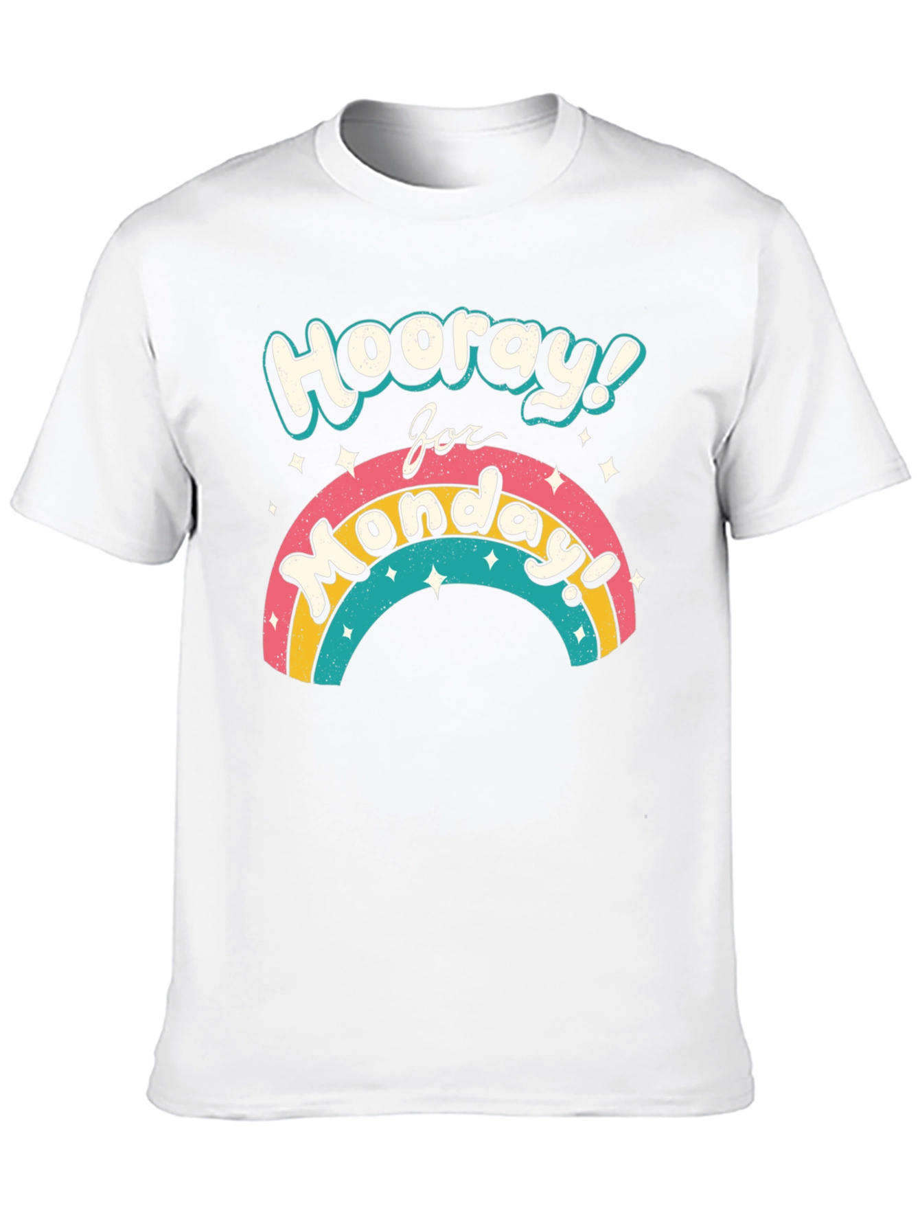 Hooray for Monday Rainbow Graphic T-Shirt