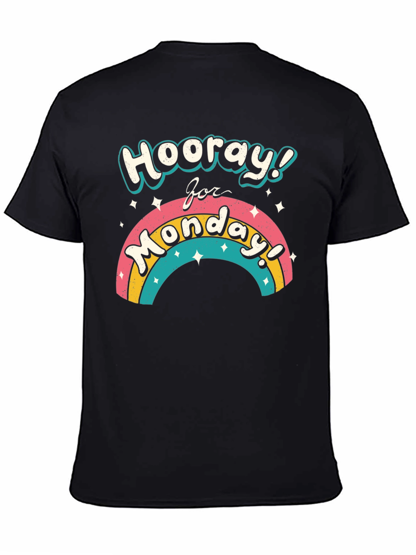 Hooray for Monday Rainbow Graphic T-Shirt