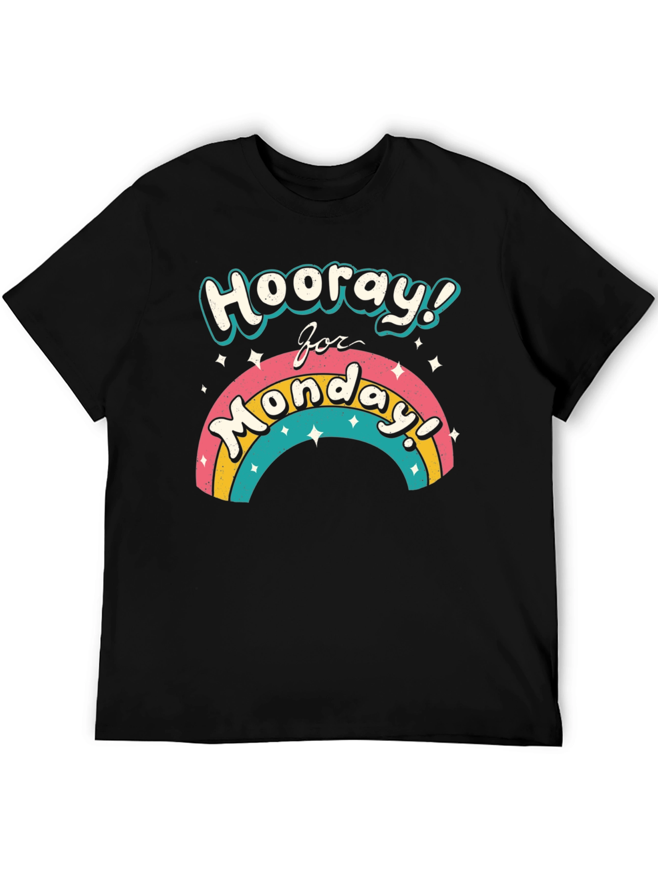 Hooray for Monday Rainbow Graphic T-Shirt