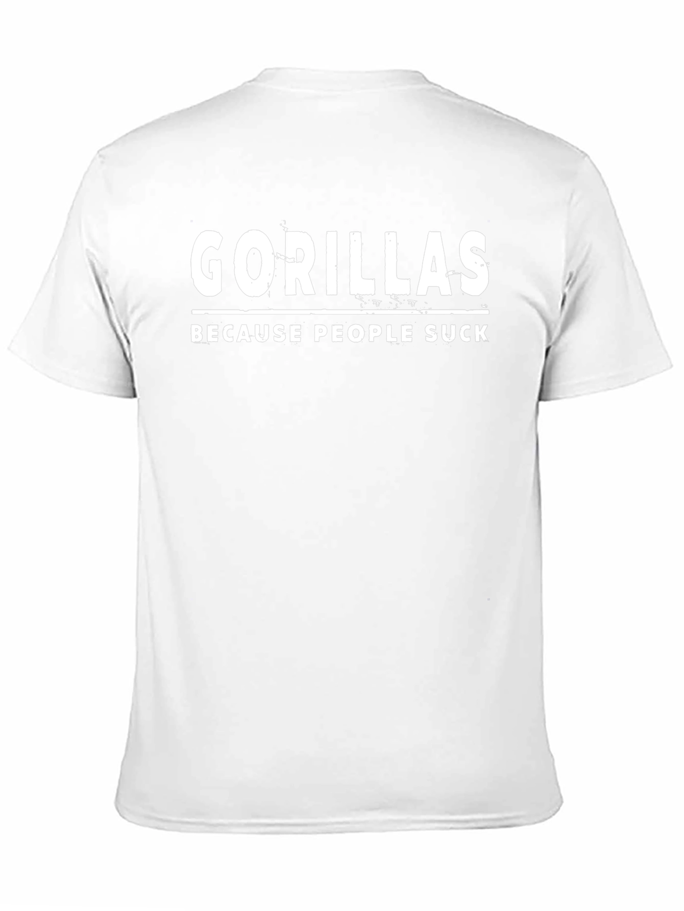 Gorillas Because People Suck Graphic T-Shirt