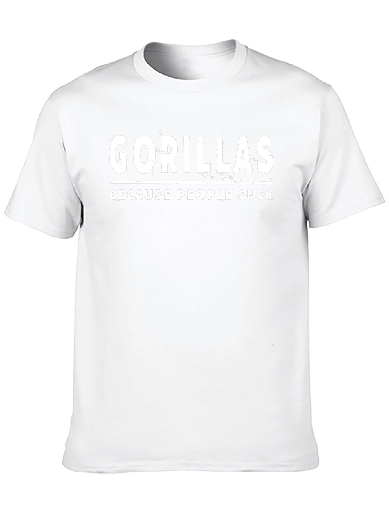 Gorillas Because People Suck Graphic T-Shirt