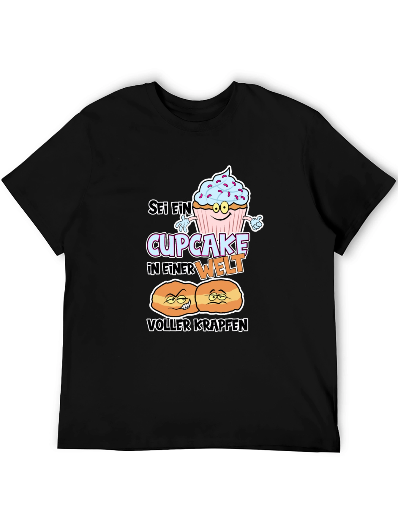 Cupcake vs Krapfen Graphic T-Shirt
