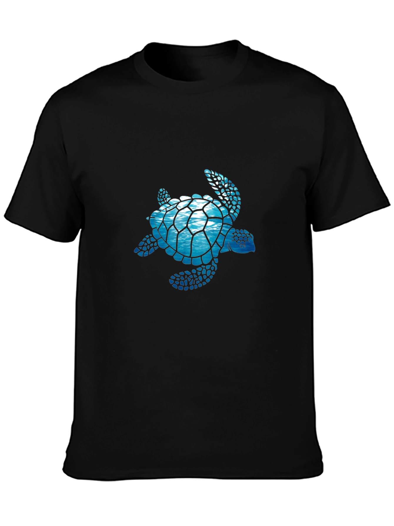 Sea Turtle Graphic T-Shirt - Black