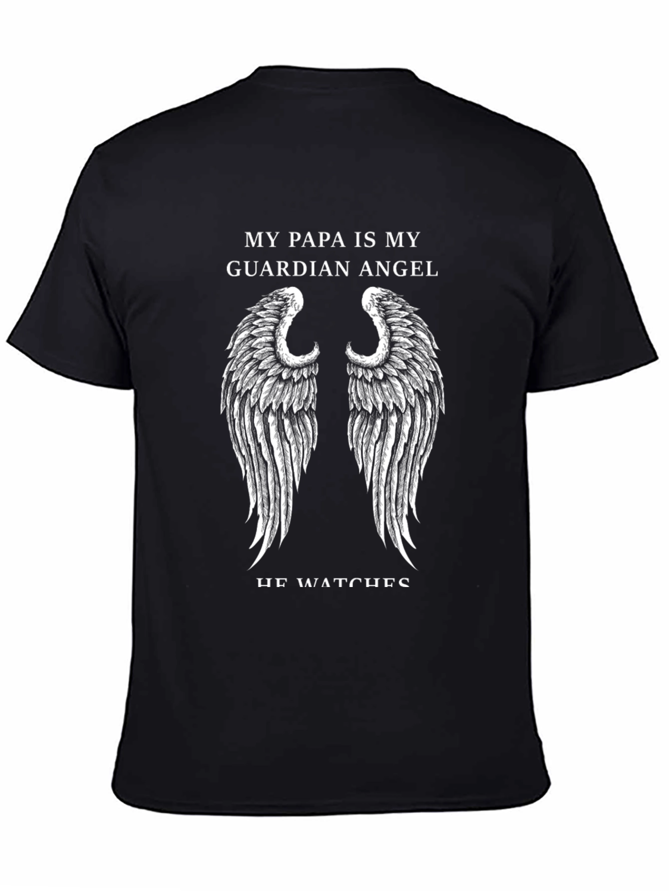 Papa Guardian Angel Graphic Tee