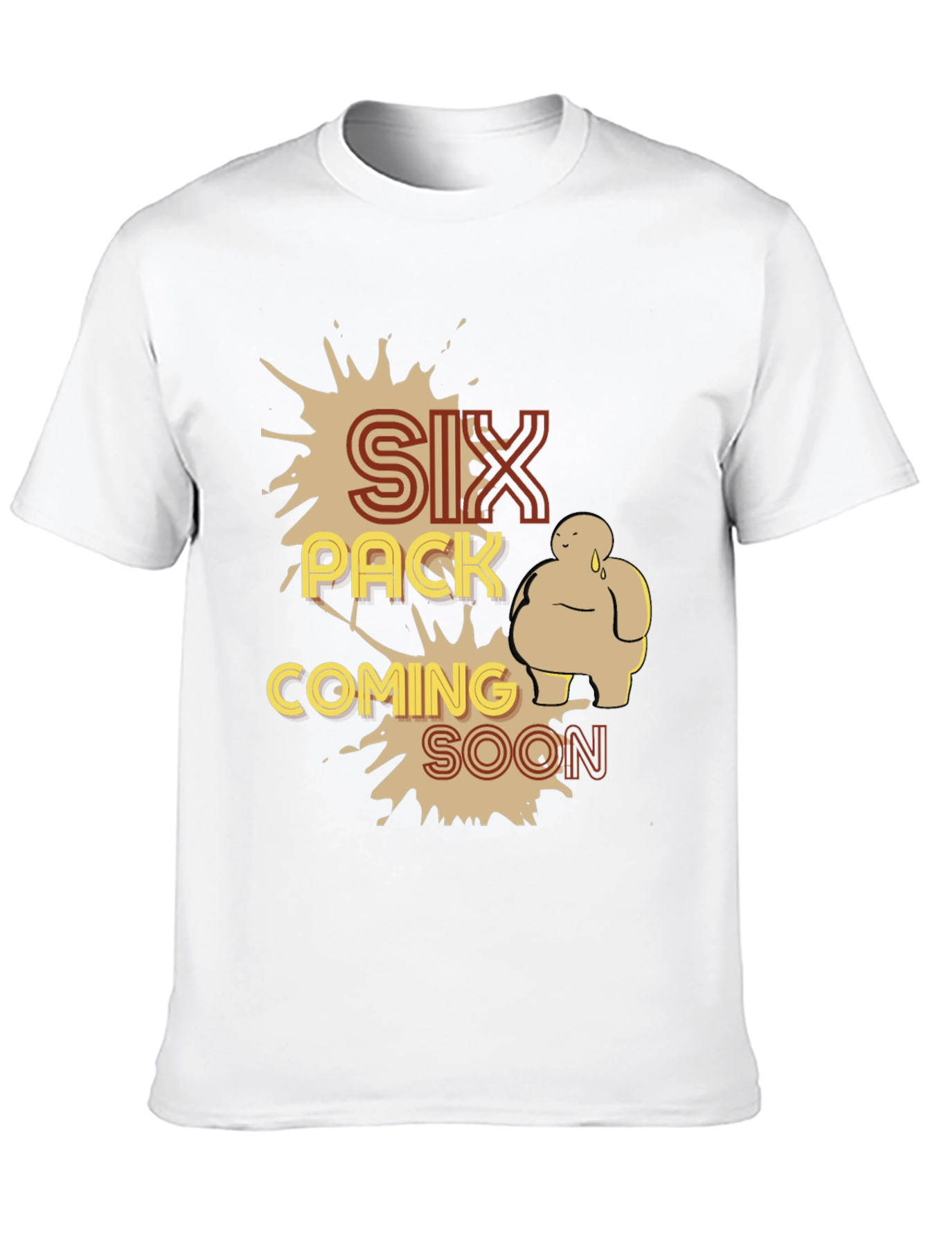 Six Pack Coming Soon Graphic T-Shirt