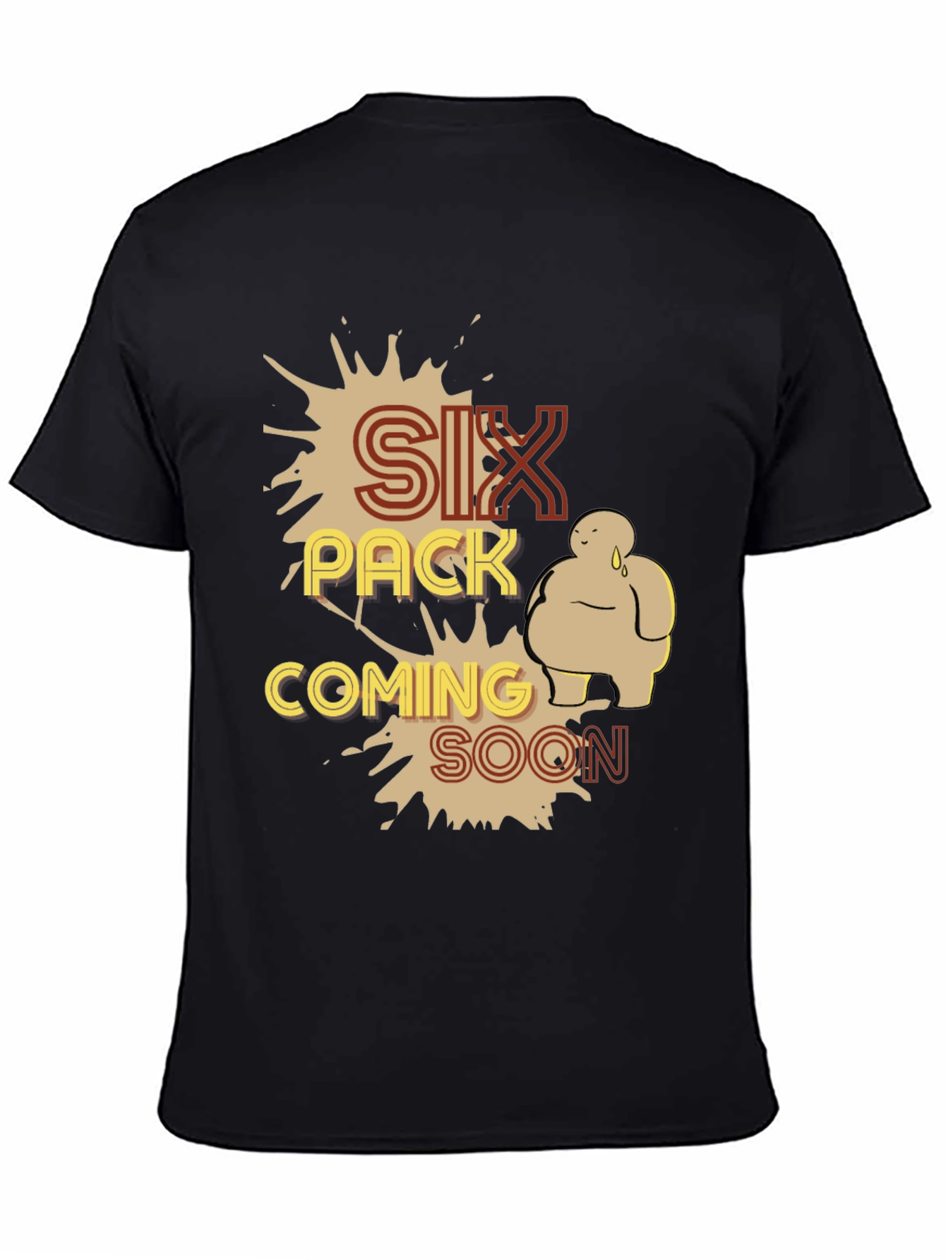 Six Pack Coming Soon Graphic T-Shirt