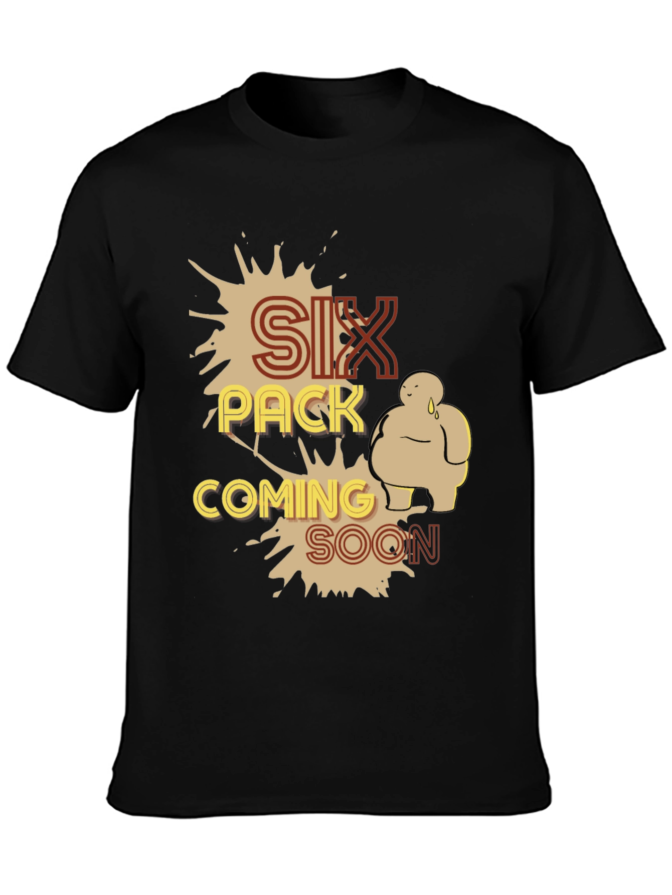 Six Pack Coming Soon Graphic T-Shirt