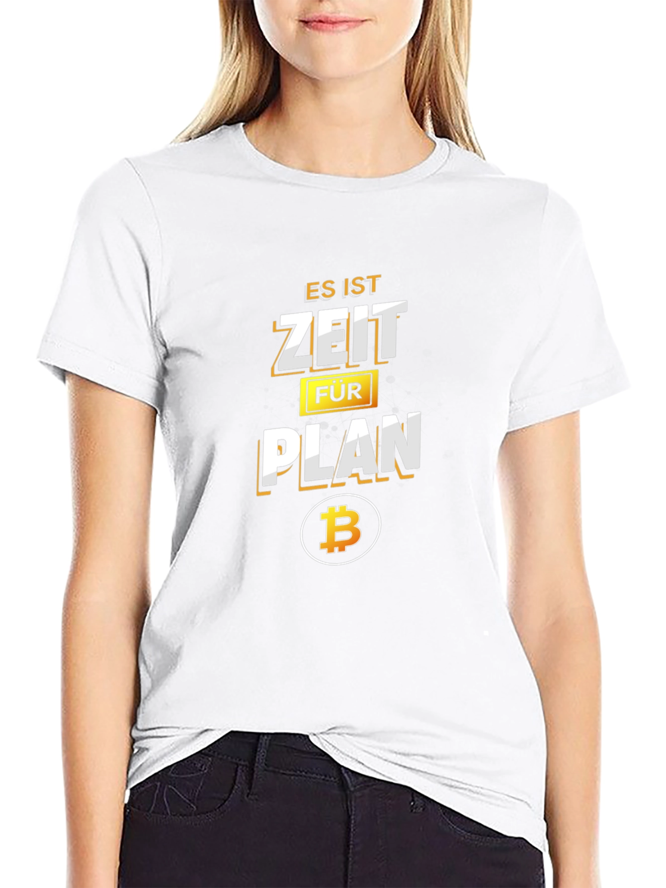 Es Ist Zeit Fur Plan Bitcoin Black T-Shirt