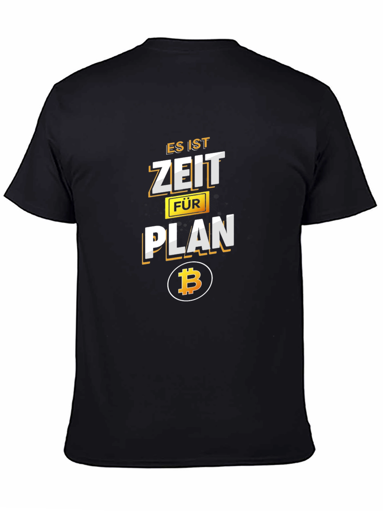 Es Ist Zeit Fur Plan Bitcoin Black T-Shirt