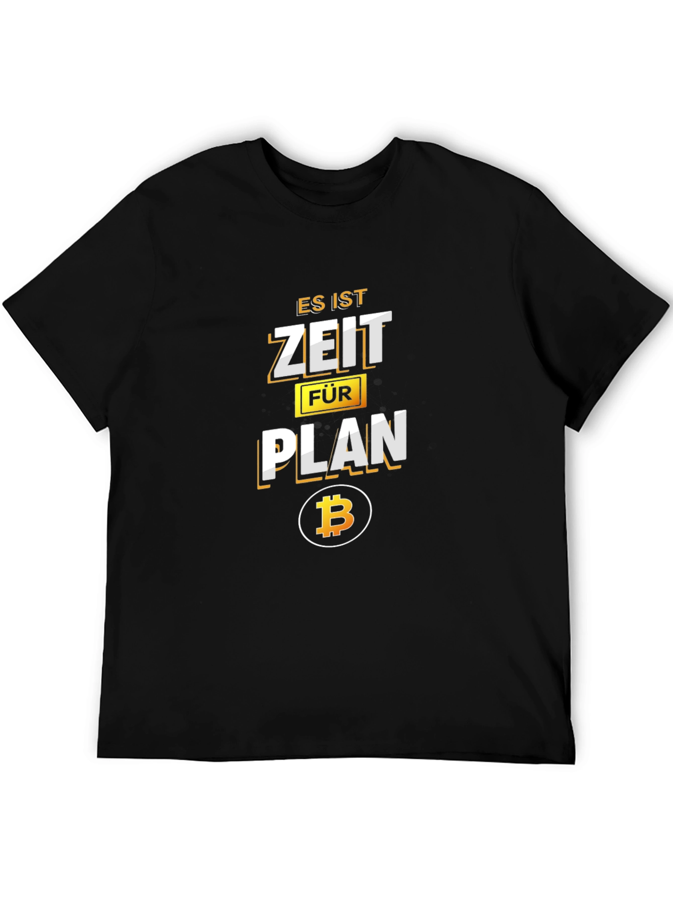 Es Ist Zeit Fur Plan Bitcoin Black T-Shirt