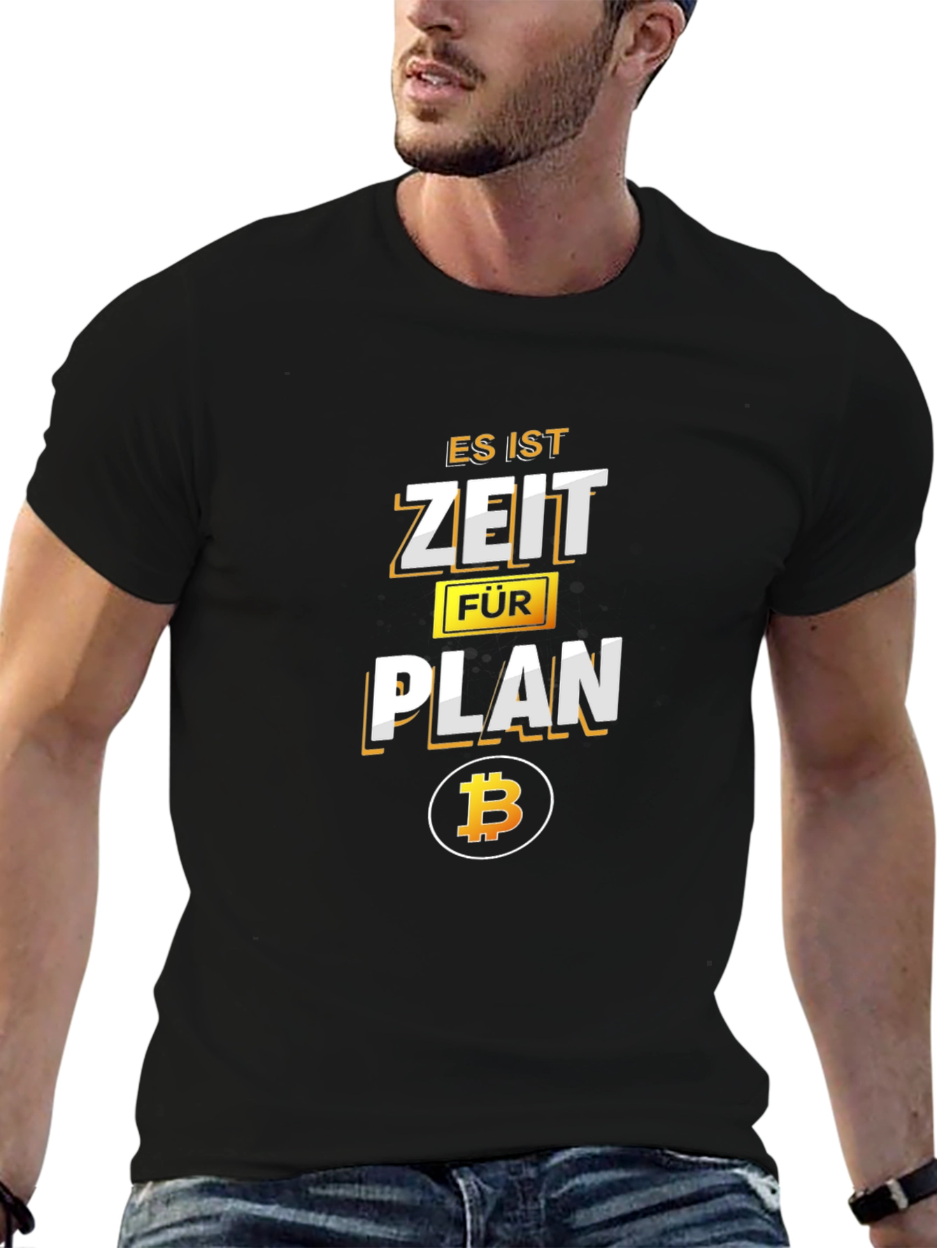 Es Ist Zeit Fur Plan Bitcoin Black T-Shirt