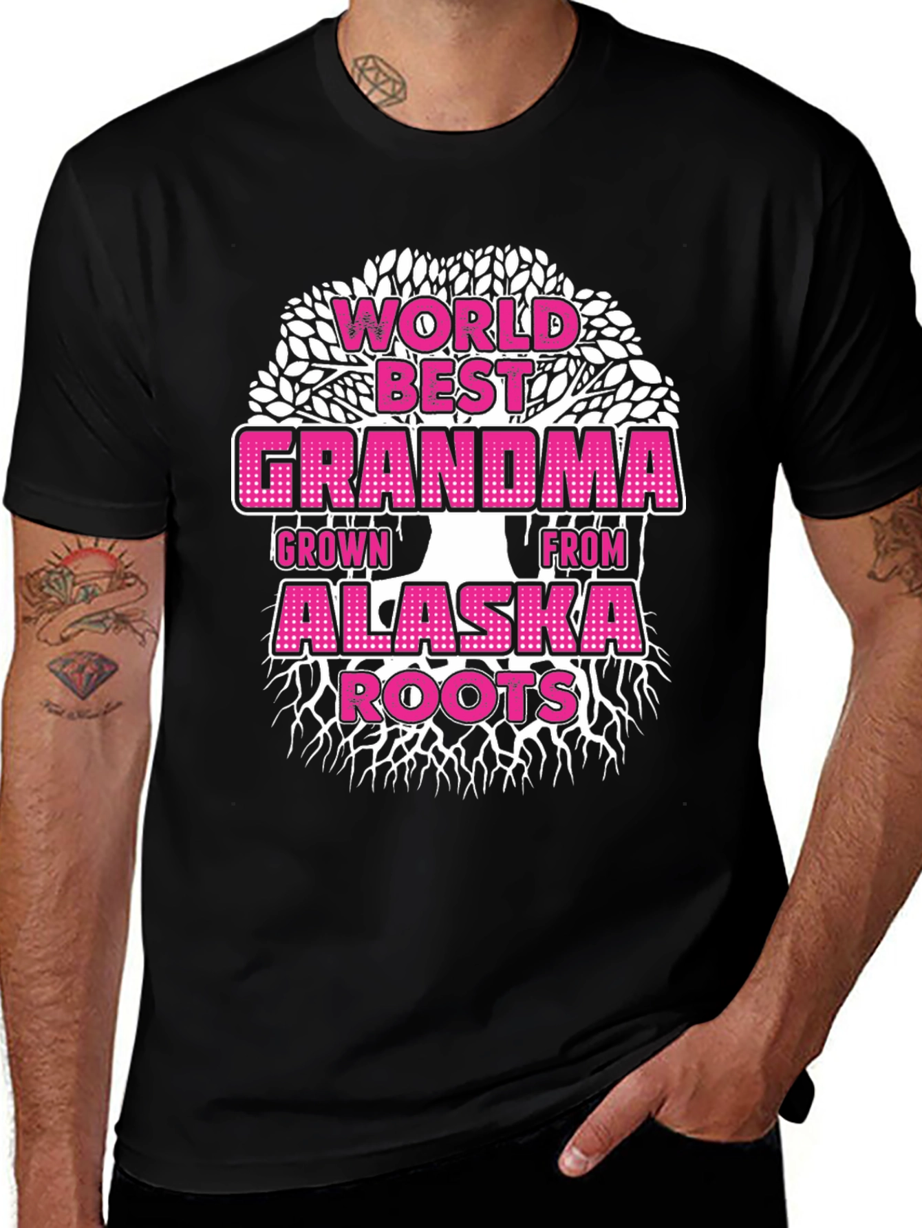 World Best Grandma Alaska Roots Graphic Tee