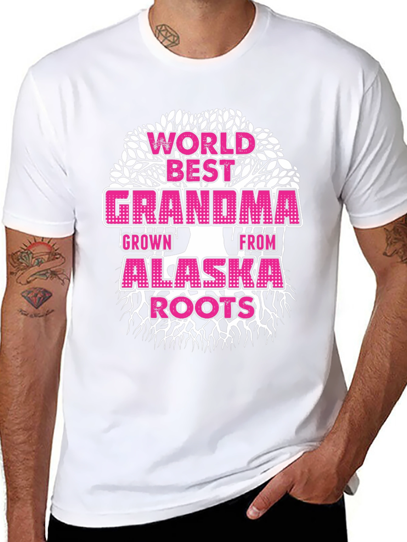 World Best Grandma Alaska Roots Graphic Tee