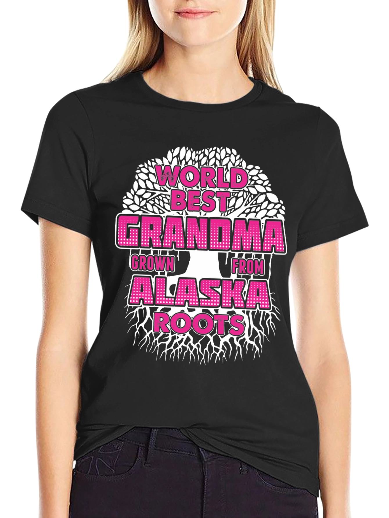 World Best Grandma Alaska Roots Graphic Tee
