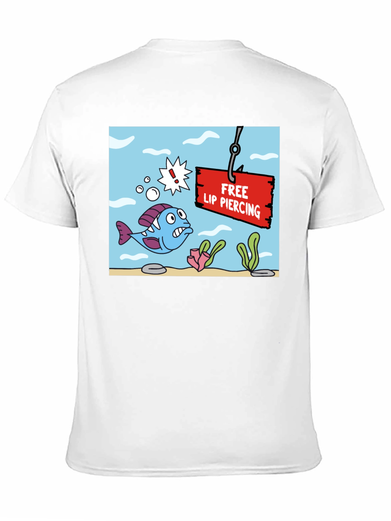 Funny Free Lip Piercing Graphic T-Shirt