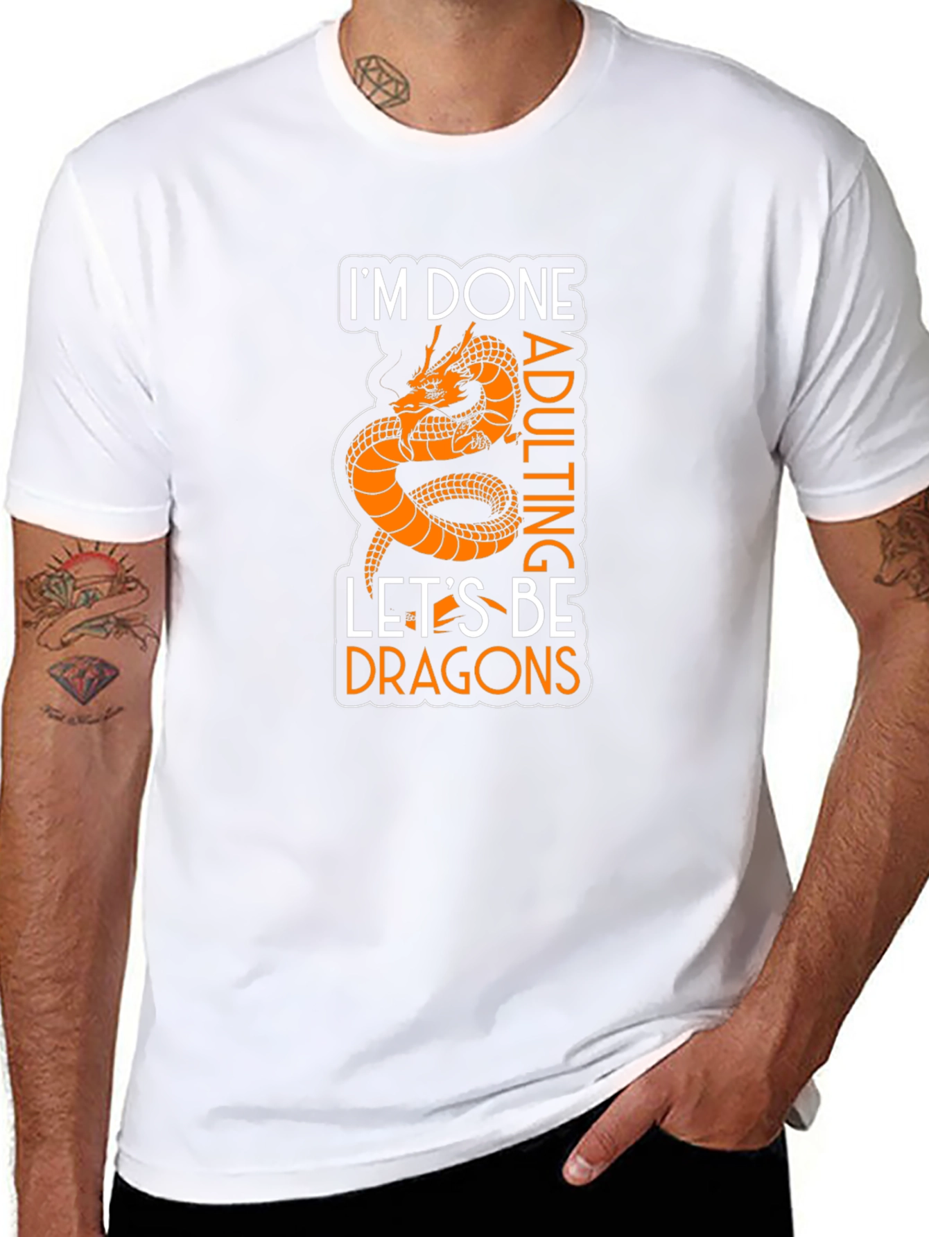 Im Done Adulting Lets Be Dragons T-Shirt
