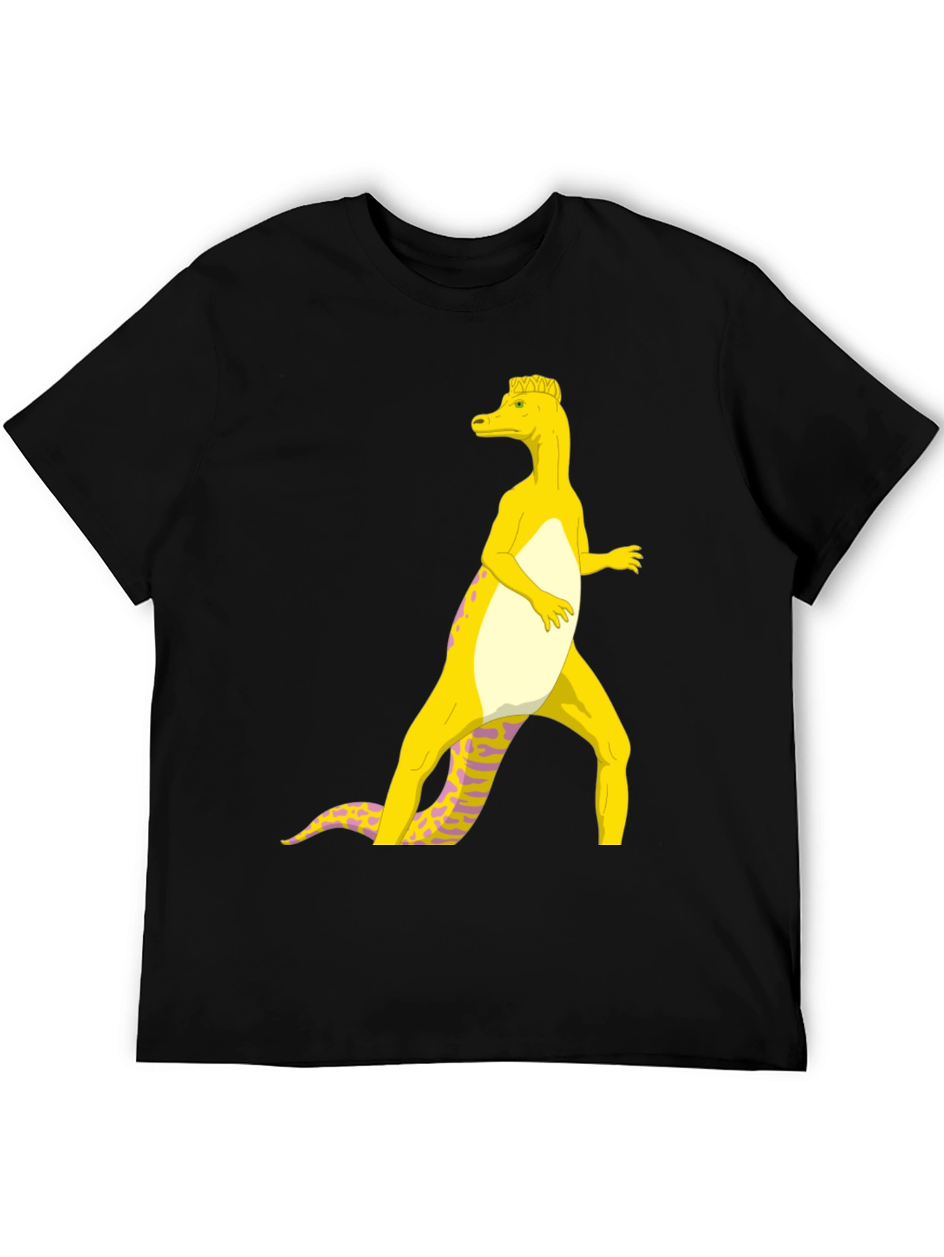 Cartoon Dinosaur Graphic Tee - Funny Novelty Shirt