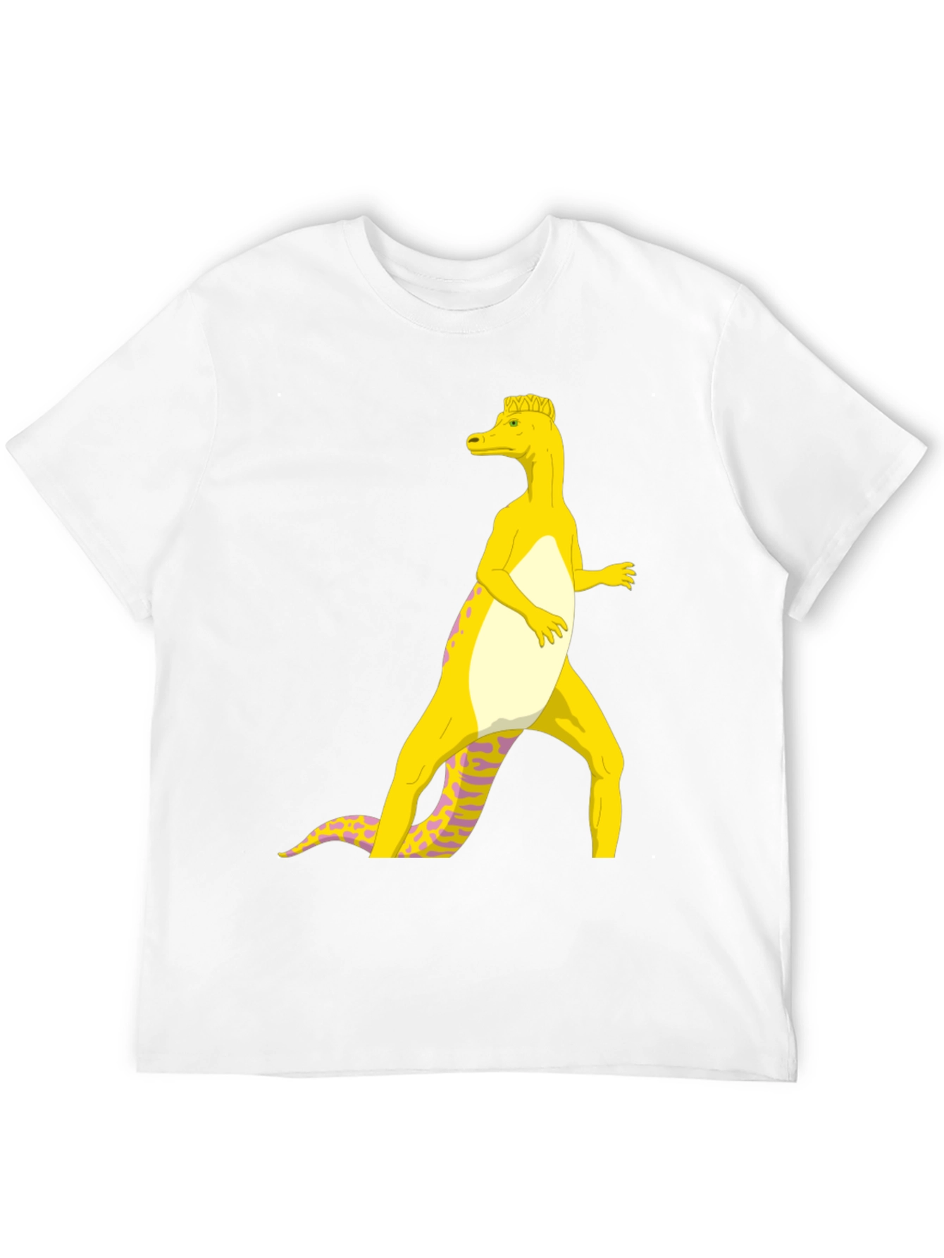 Cartoon Dinosaur Graphic Tee - Funny Novelty Shirt
