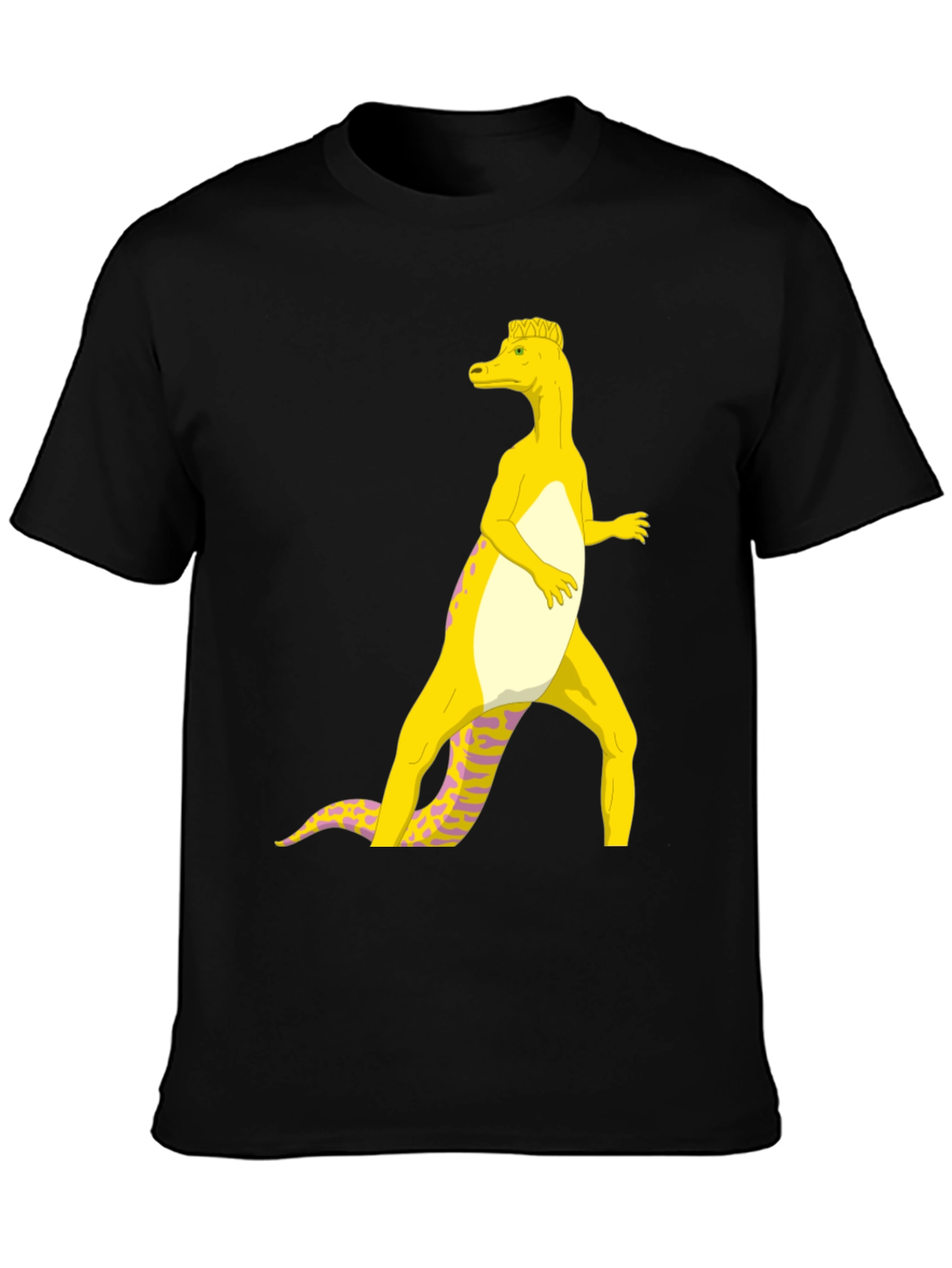 Cartoon Dinosaur Graphic Tee - Funny Novelty Shirt